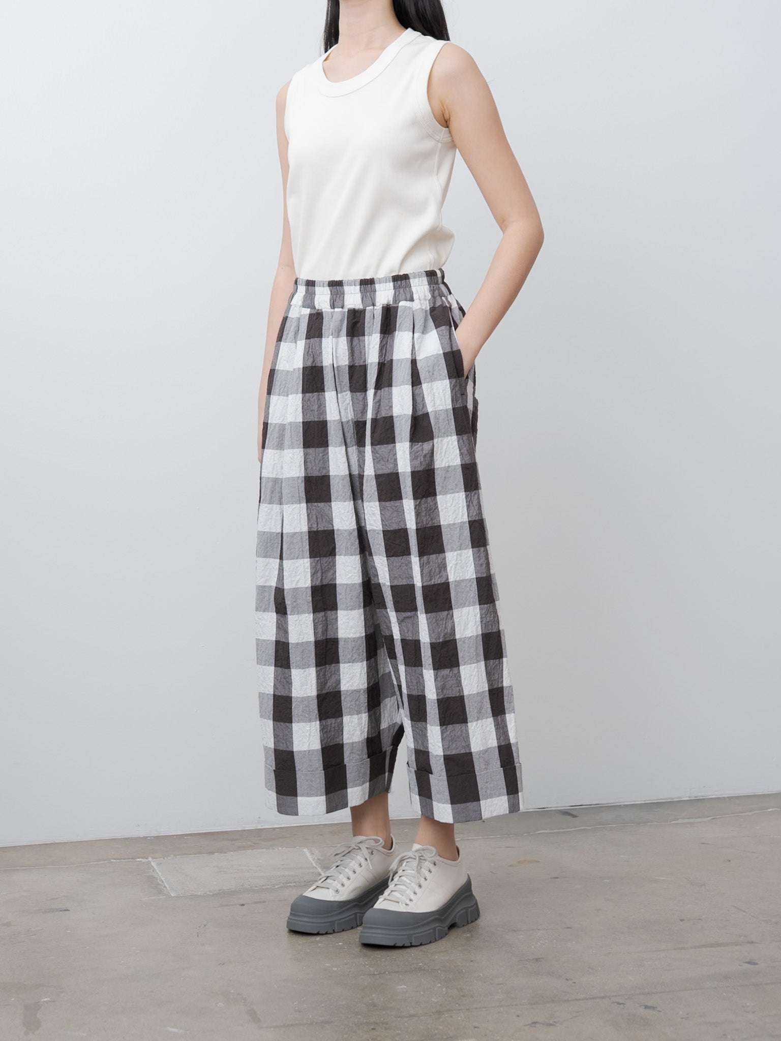 The Baker Trouser - Tablecloth Gingham Coffee