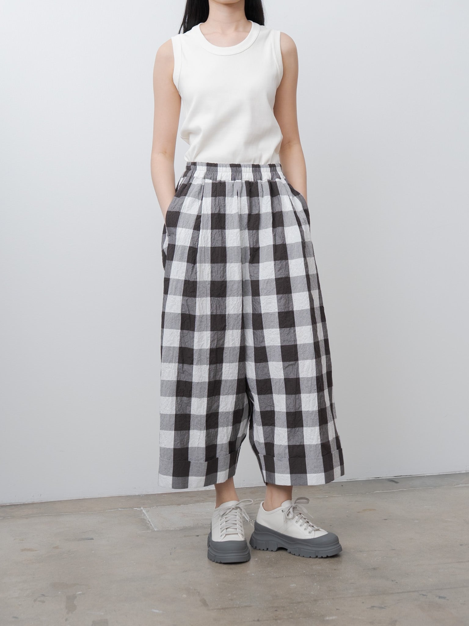 The Baker Trouser - Tablecloth Gingham Coffee