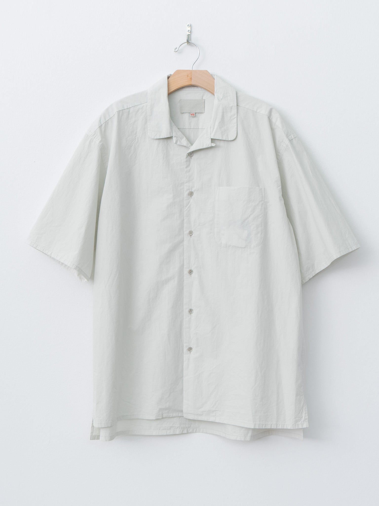 Namu Shop - Yoko Sakamoto Open Collar Shirt - Black Rice