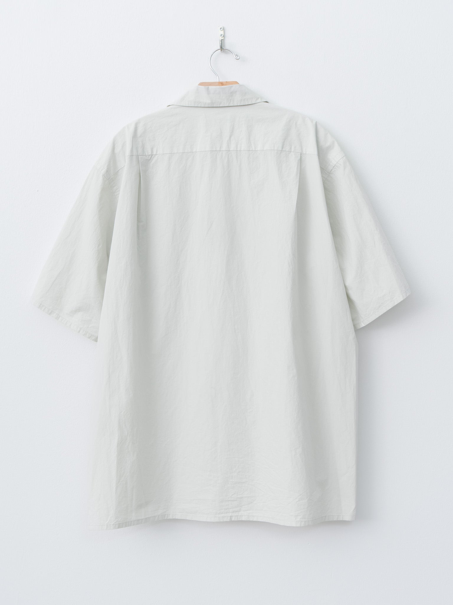Namu Shop - Yoko Sakamoto Open Collar Shirt - Black Rice