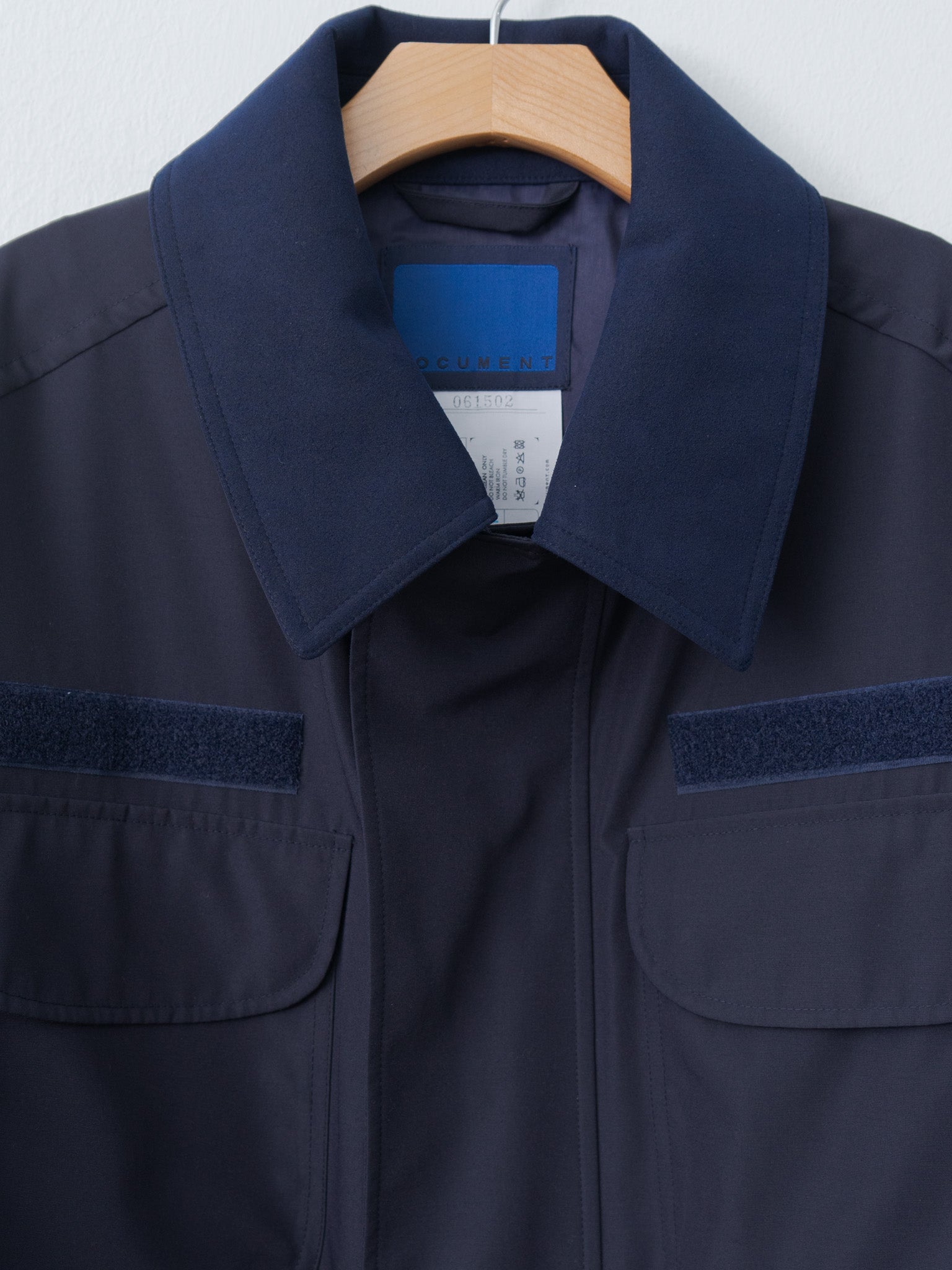 Namu Shop - Document Water Repellent Wool Field Jacket - Navy