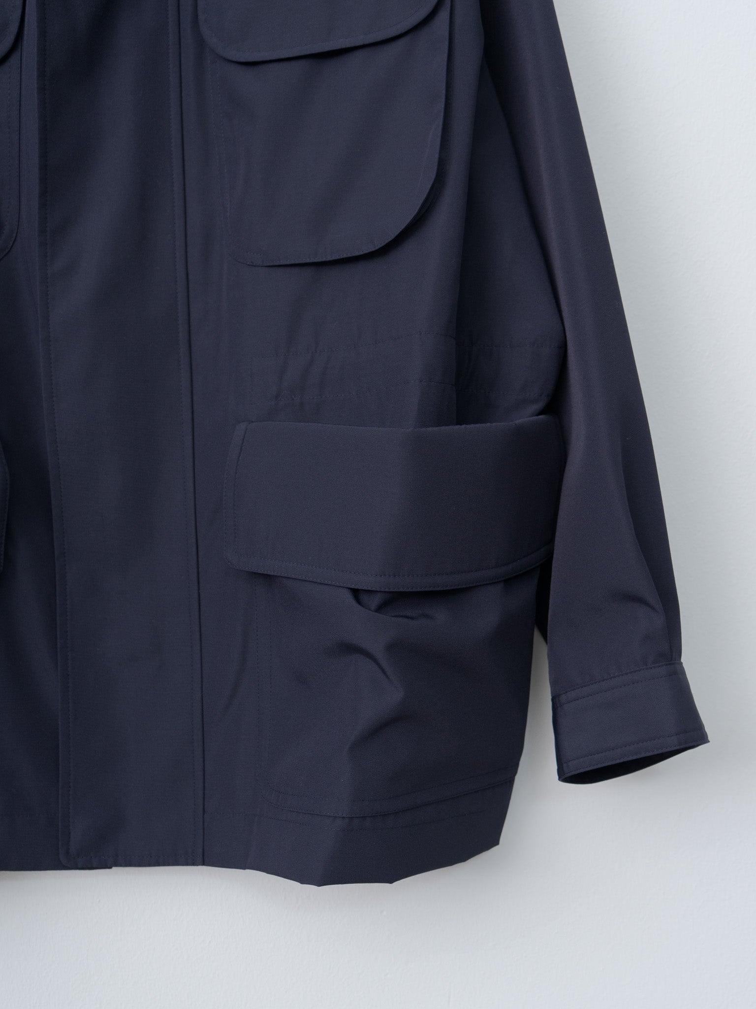 Namu Shop - Document Water Repellent Wool Field Jacket - Navy