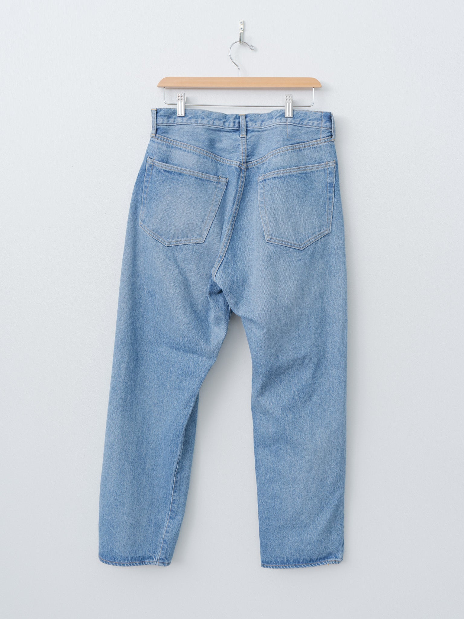 Namu Shop - Kaptain Sunshine 5P Zipper Front Denim Pants - Indigo Vintage Wash