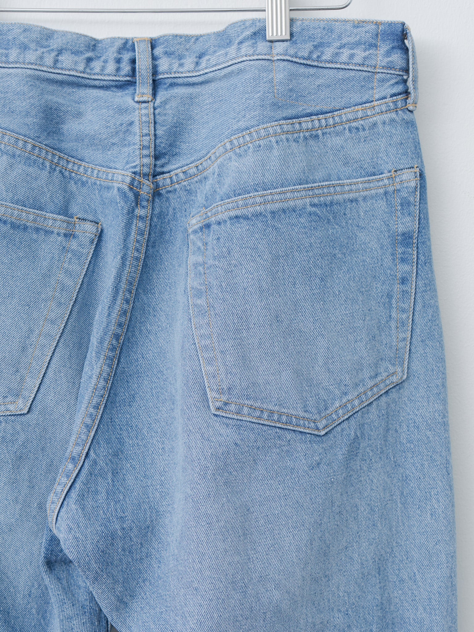 Namu Shop - Kaptain Sunshine 5P Zipper Front Denim Pants - Indigo Vintage Wash