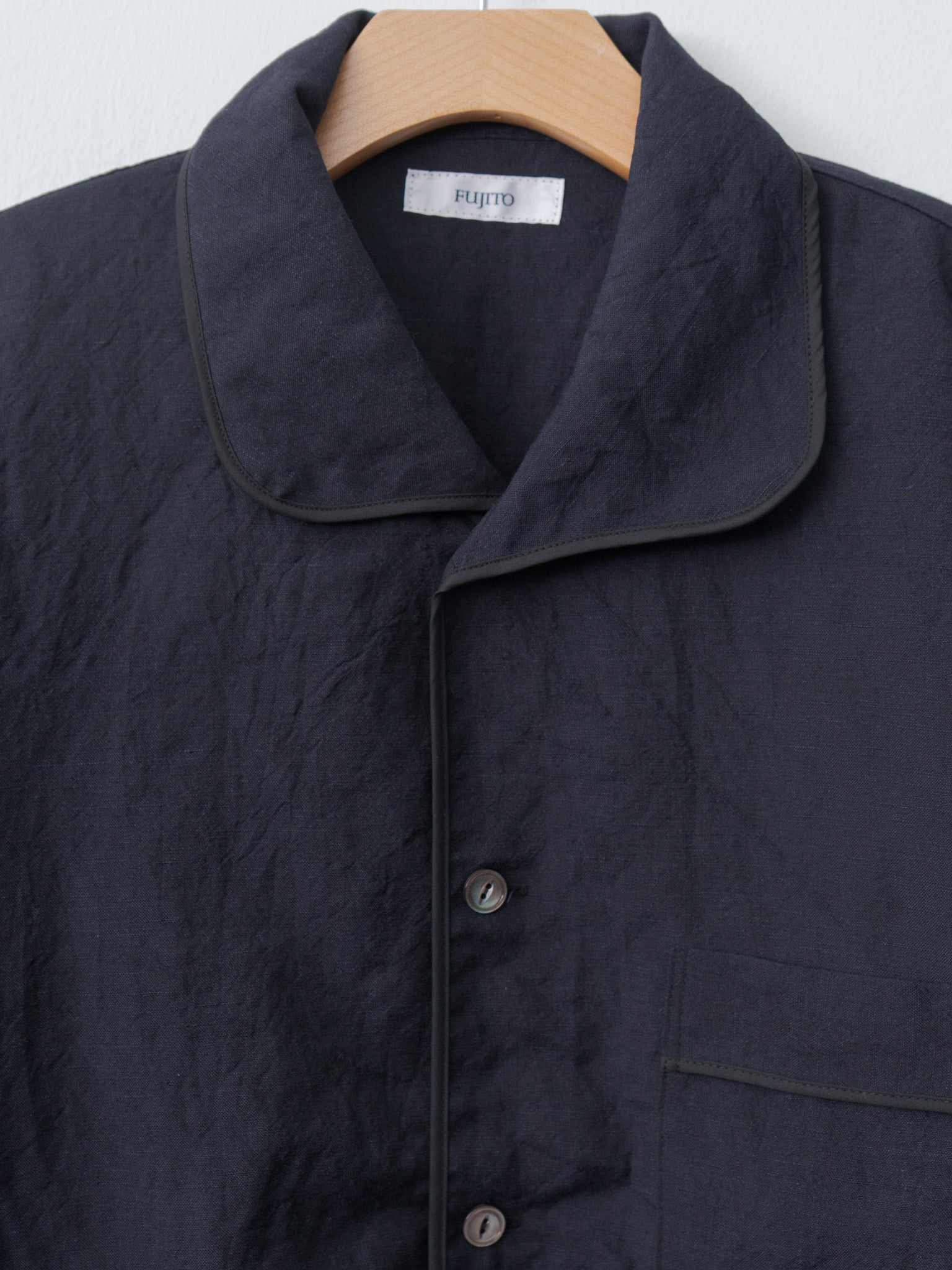 Namu Shop - Fujito S/S Pajama Shirt - Dark Navy