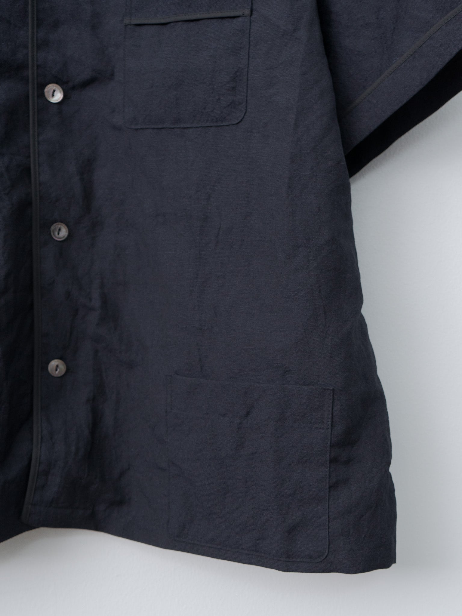 Namu Shop - Fujito S/S Pajama Shirt - Dark Navy