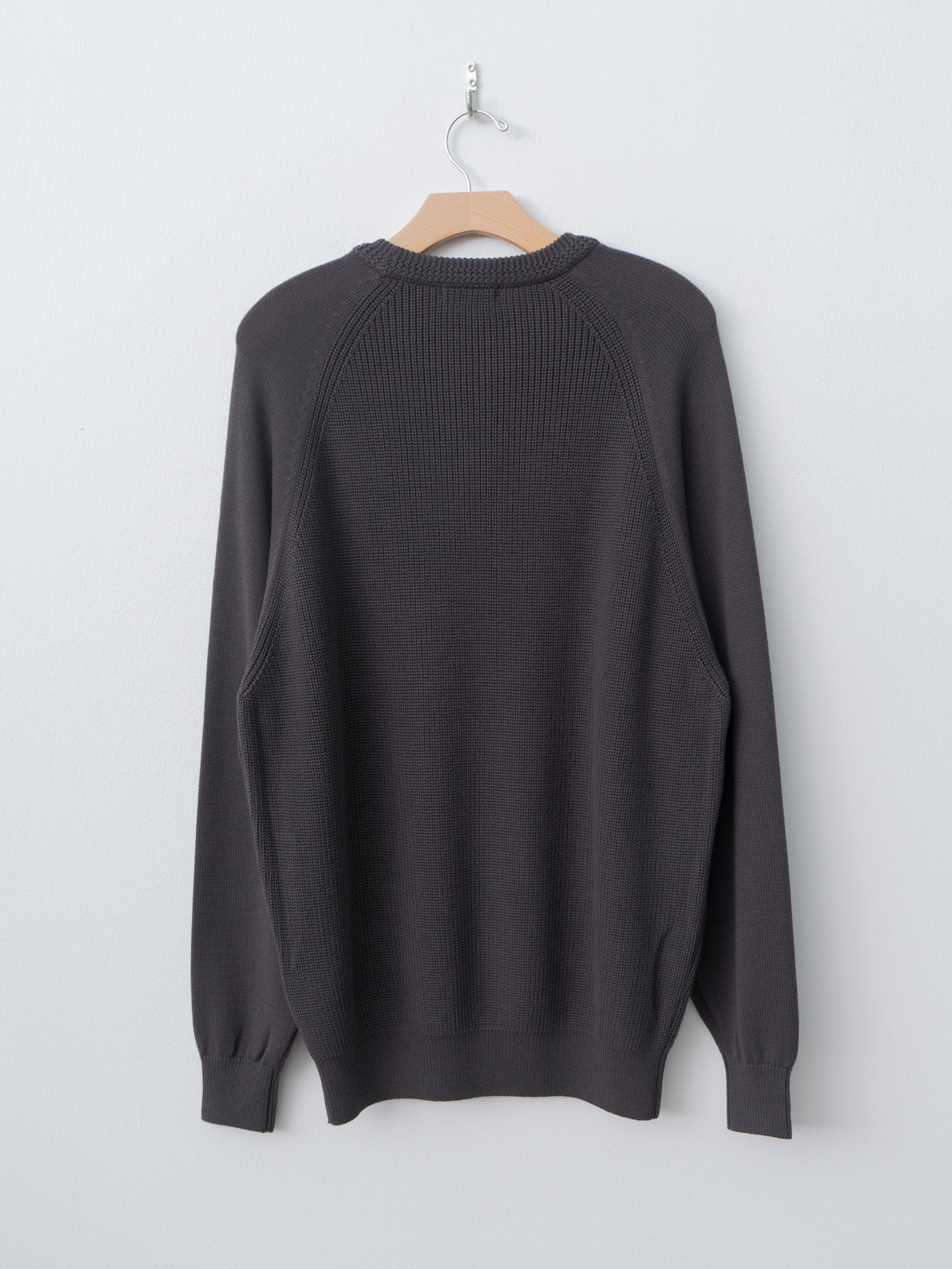 Namu Shop - Fujito Rib Knit Sweater - Charcoal