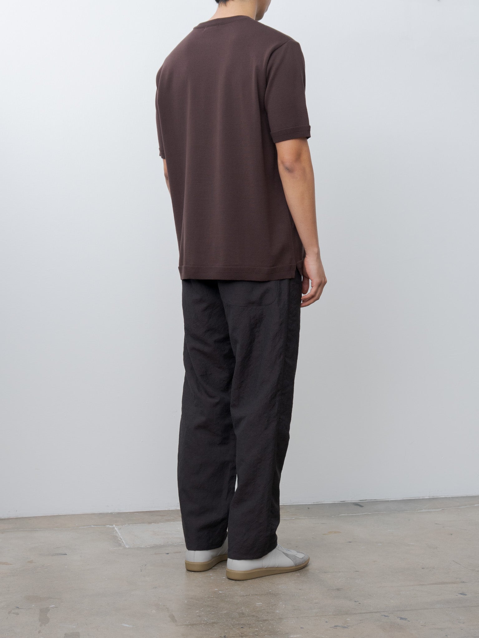 Namu Shop - Fujito N.O.UN Beltless Trouser - Dark Brown