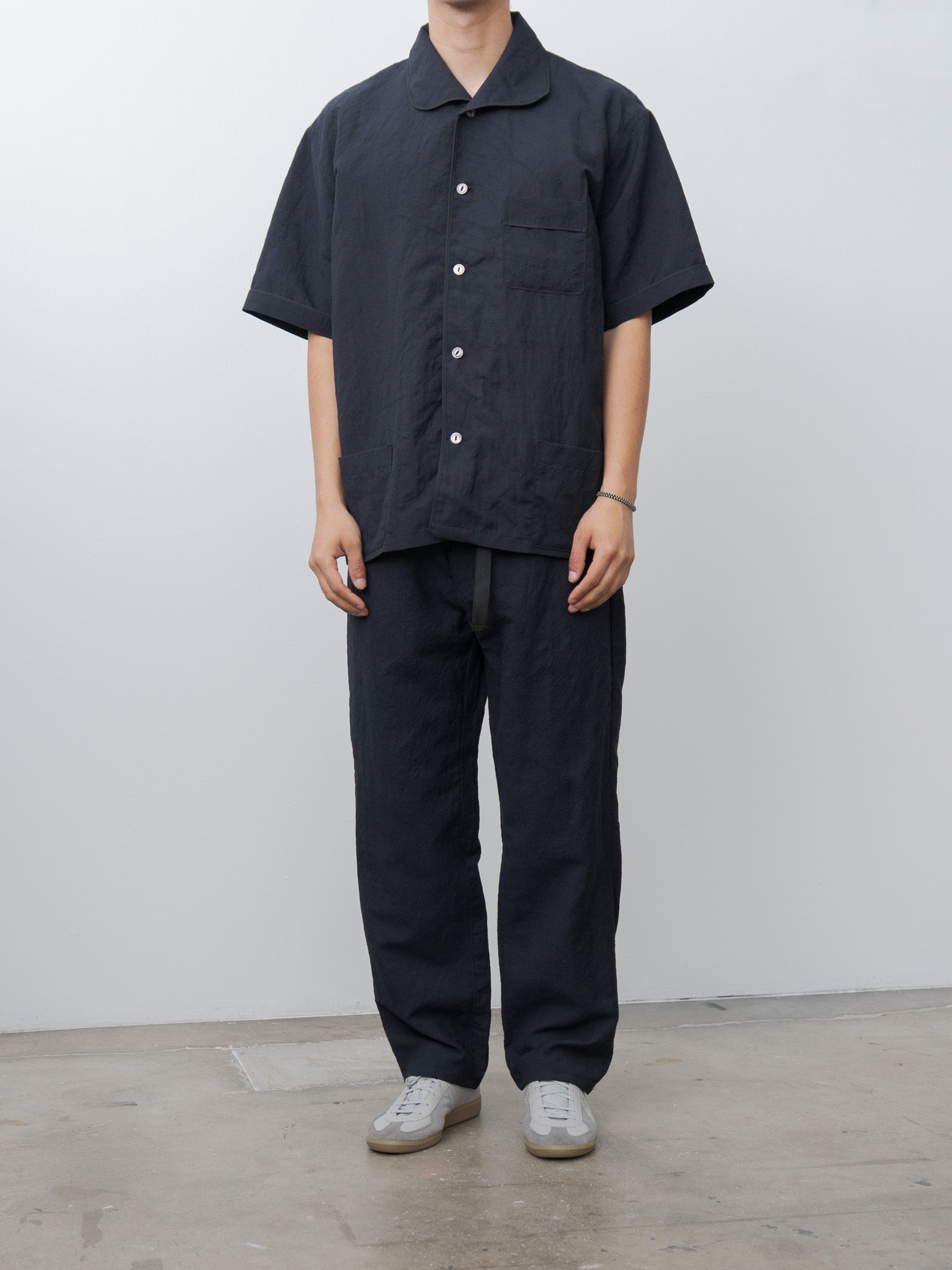 Namu Shop - Fujito S/S Pajama Shirt - Dark Navy