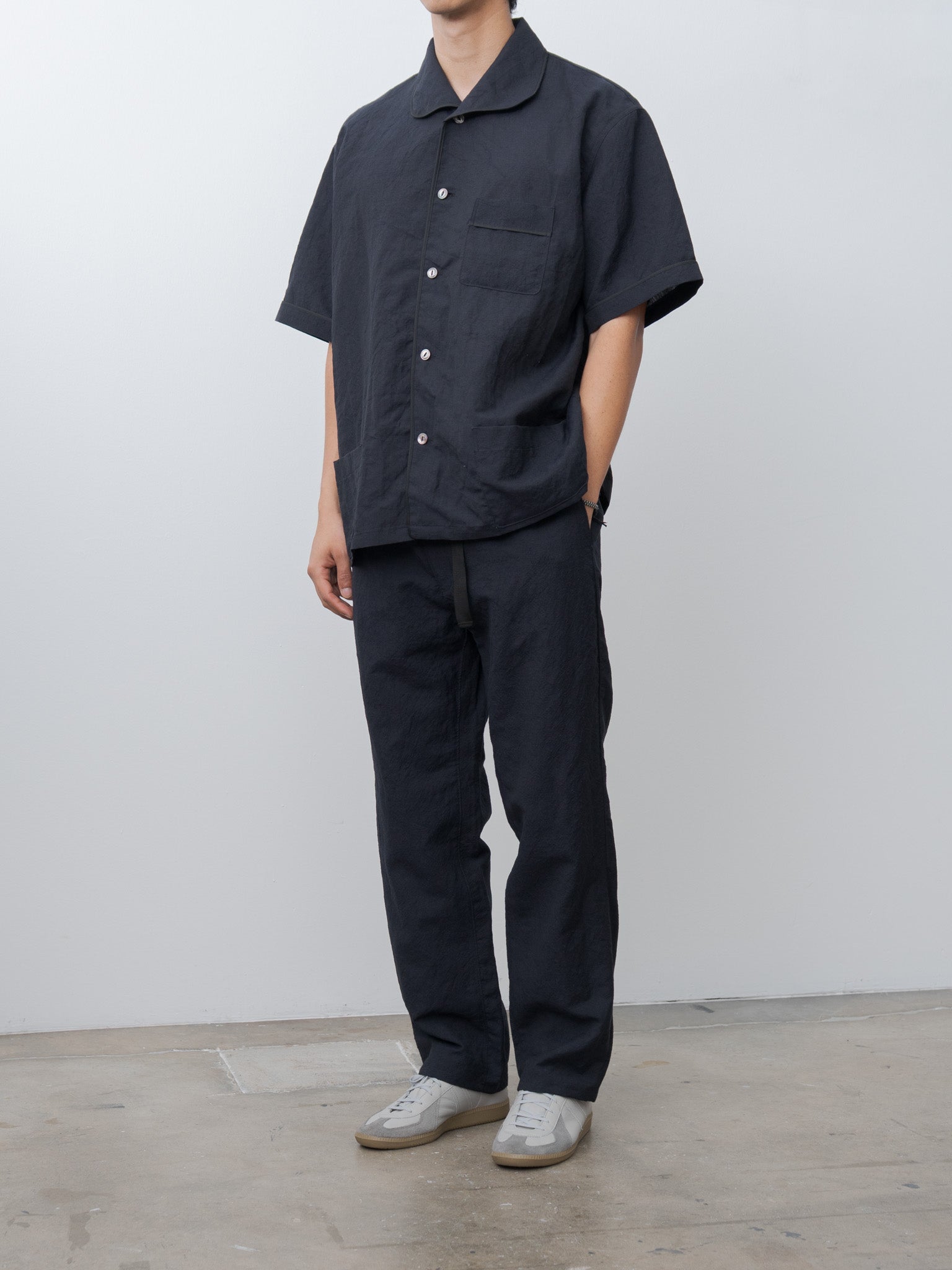 Namu Shop - Fujito S/S Pajama Shirt - Dark Navy