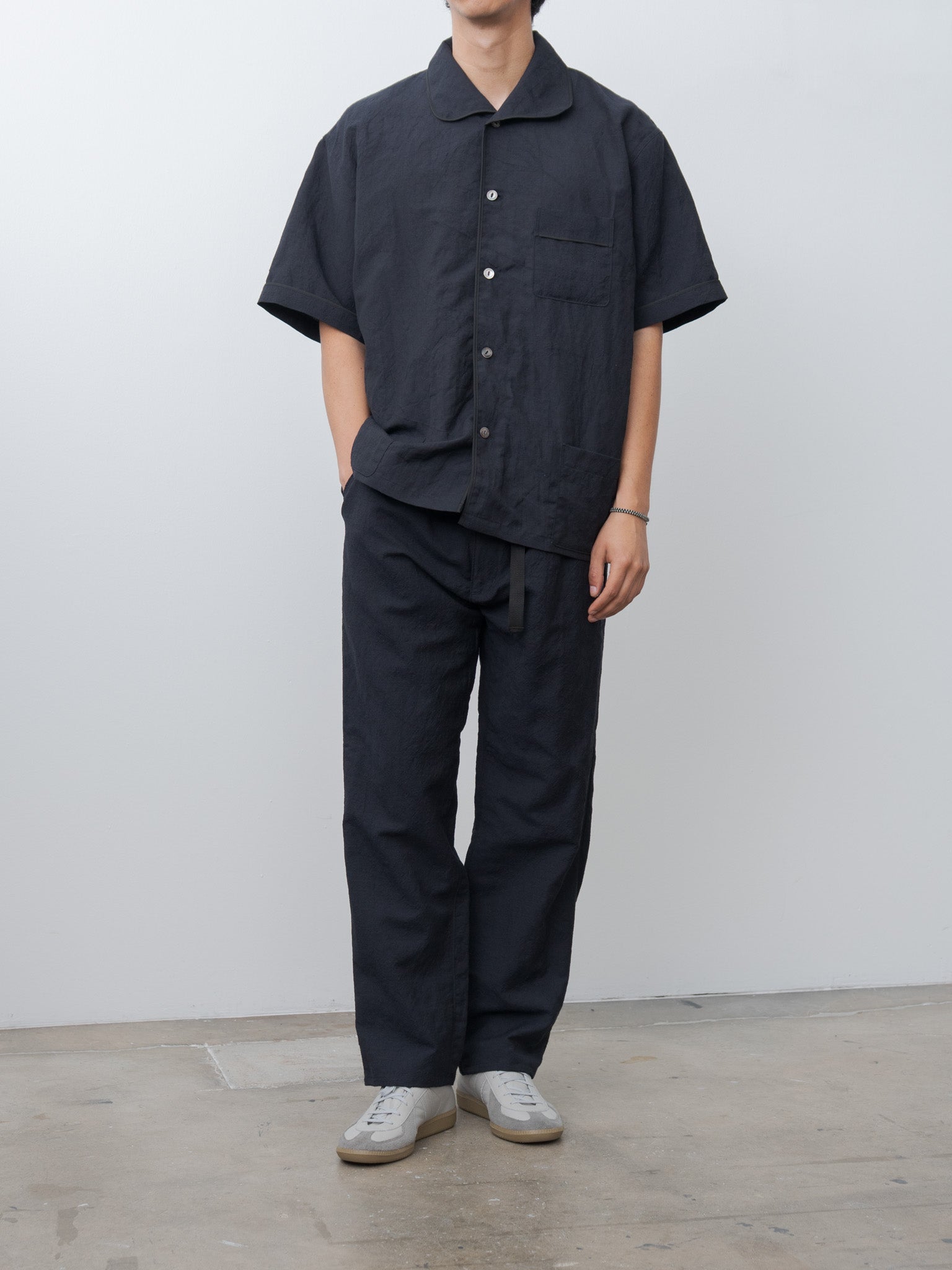 Namu Shop - Fujito S/S Pajama Shirt - Dark Navy
