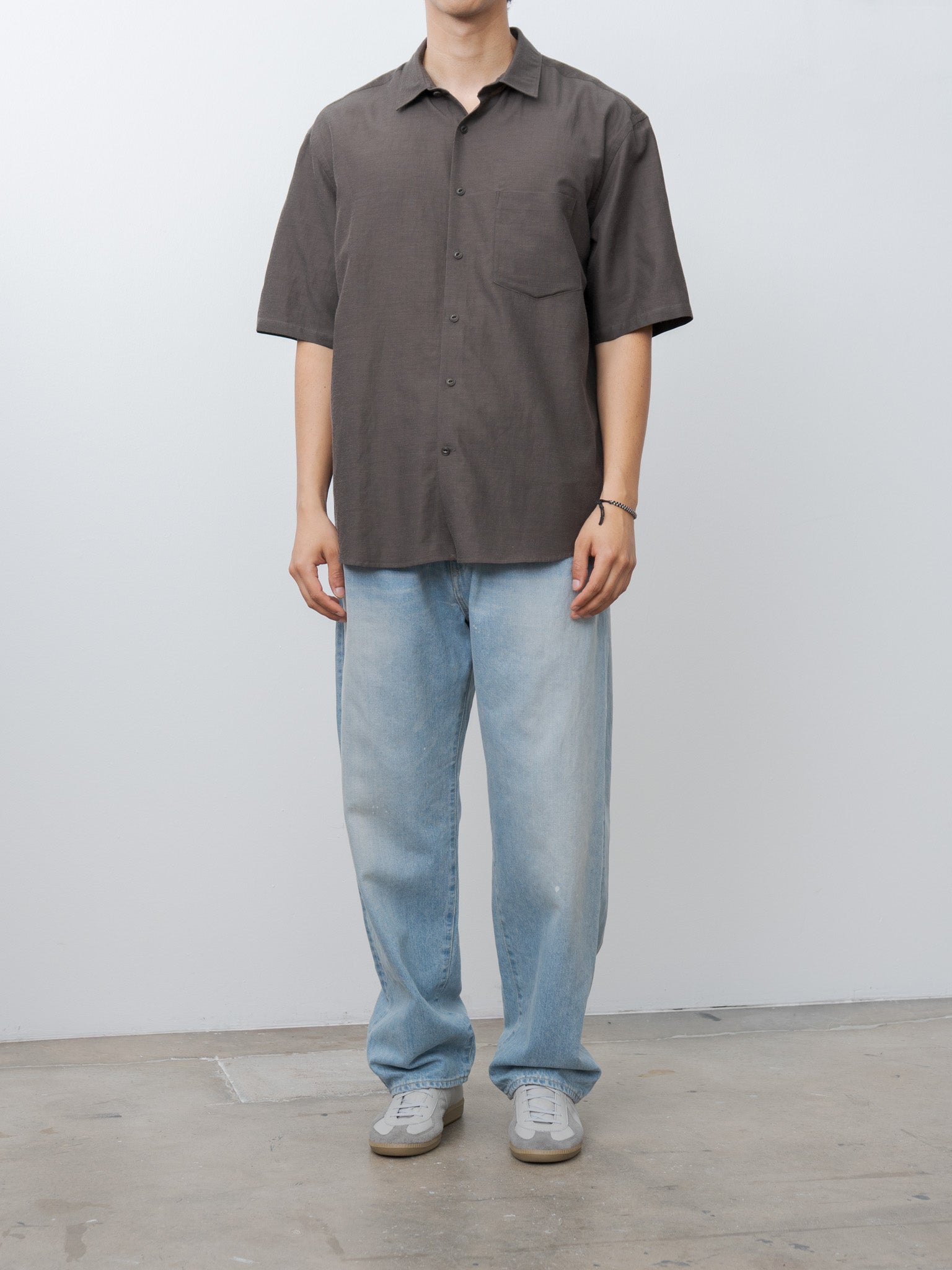 Namu Shop - Yoko Sakamoto Fit S/S Shirt - Brown