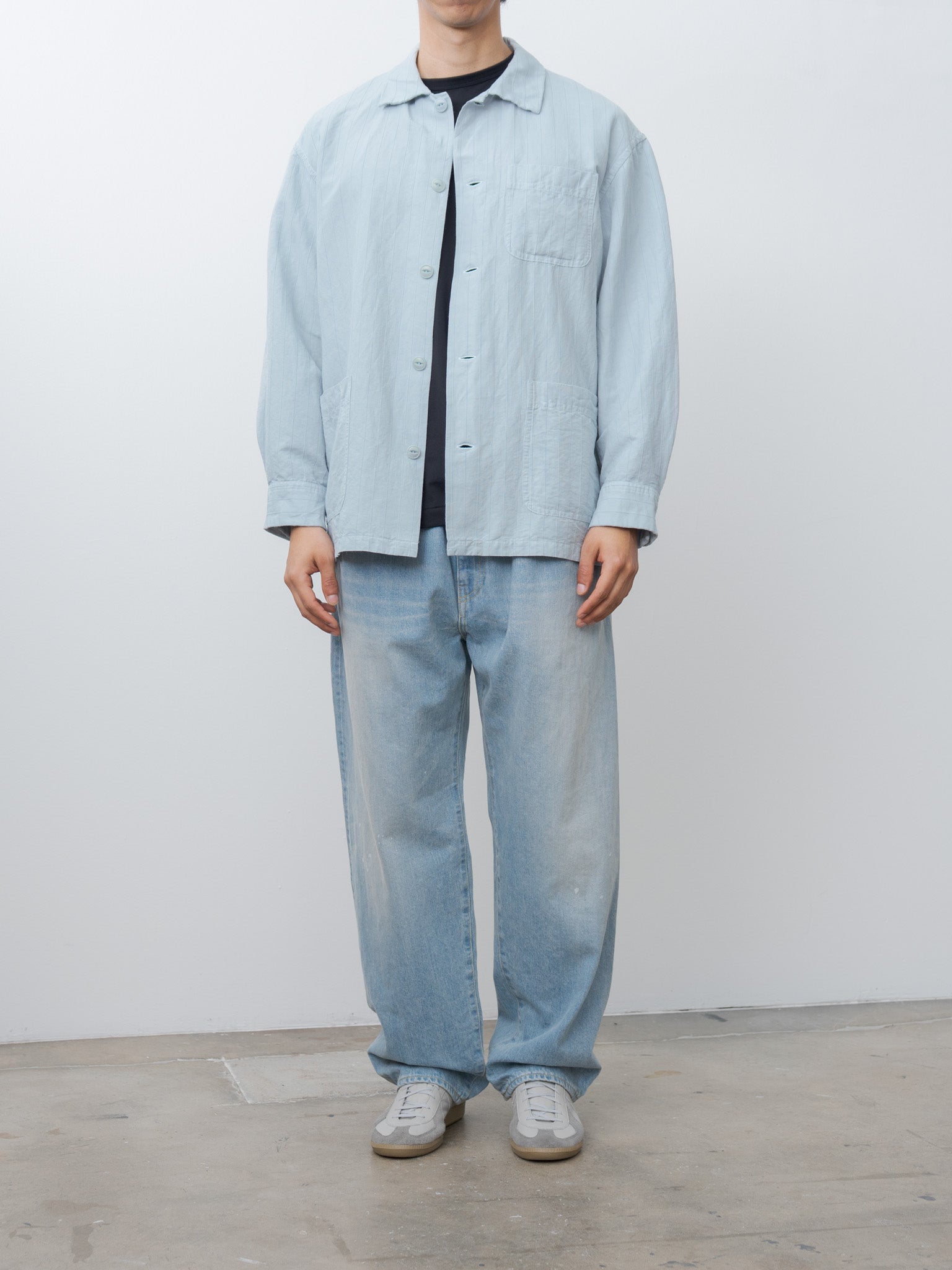 Namu Shop - Yoko Sakamoto Work Shirt - Sky Blue