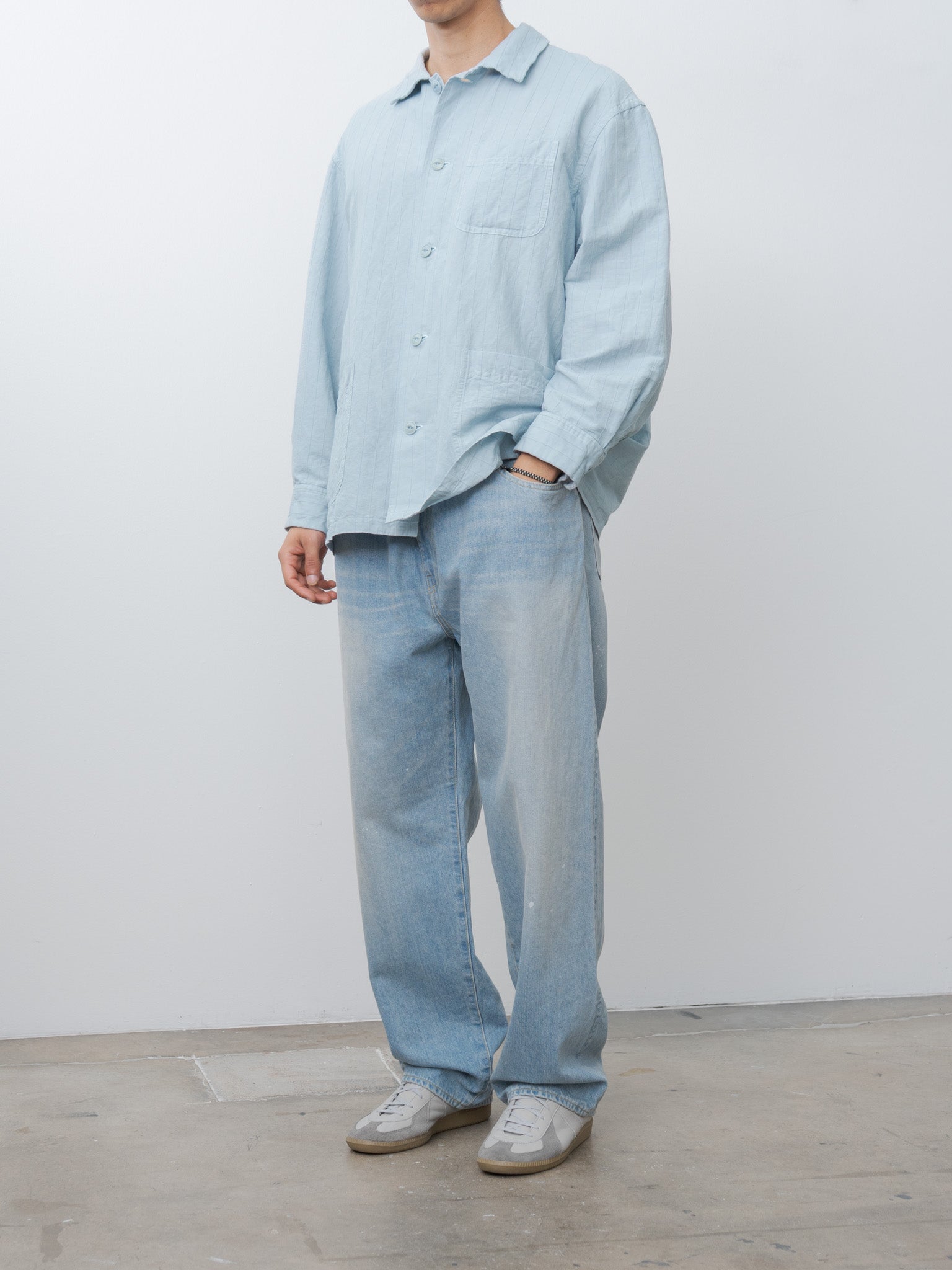 Namu Shop - Yoko Sakamoto Work Shirt - Sky Blue