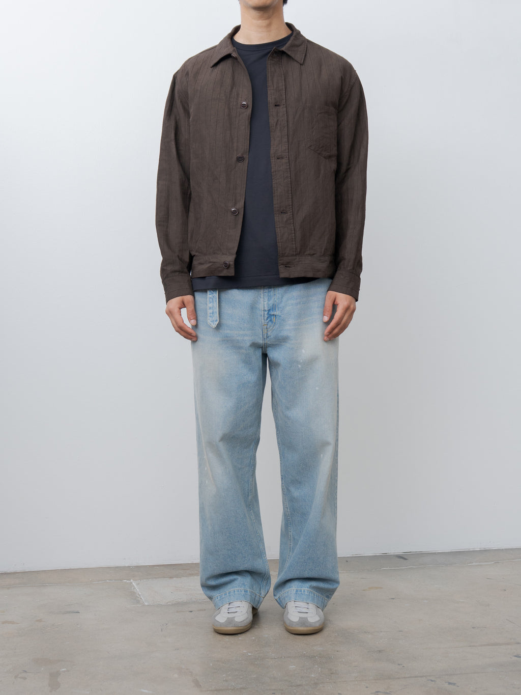 Namu Shop - Yoko Sakamoto Work Blouse - Kakishibu