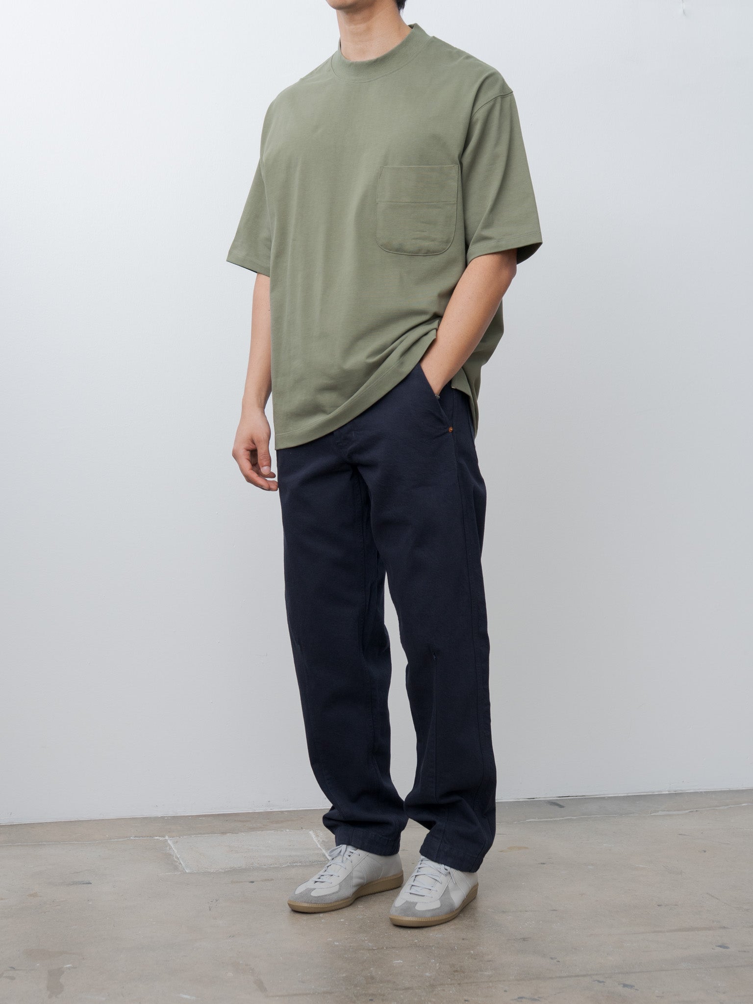 Namu Shop - Document Non Fade Denim Painter Pants - Navy
