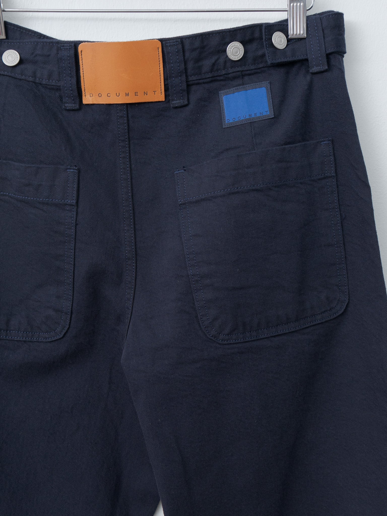 Namu Shop - Document Non Fade Denim Painter Pants - Navy