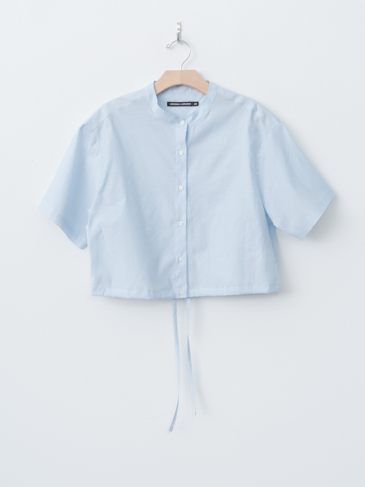 Namu Shop - Nicholson & Nicholson LUNA-SILK Shirt - Sax