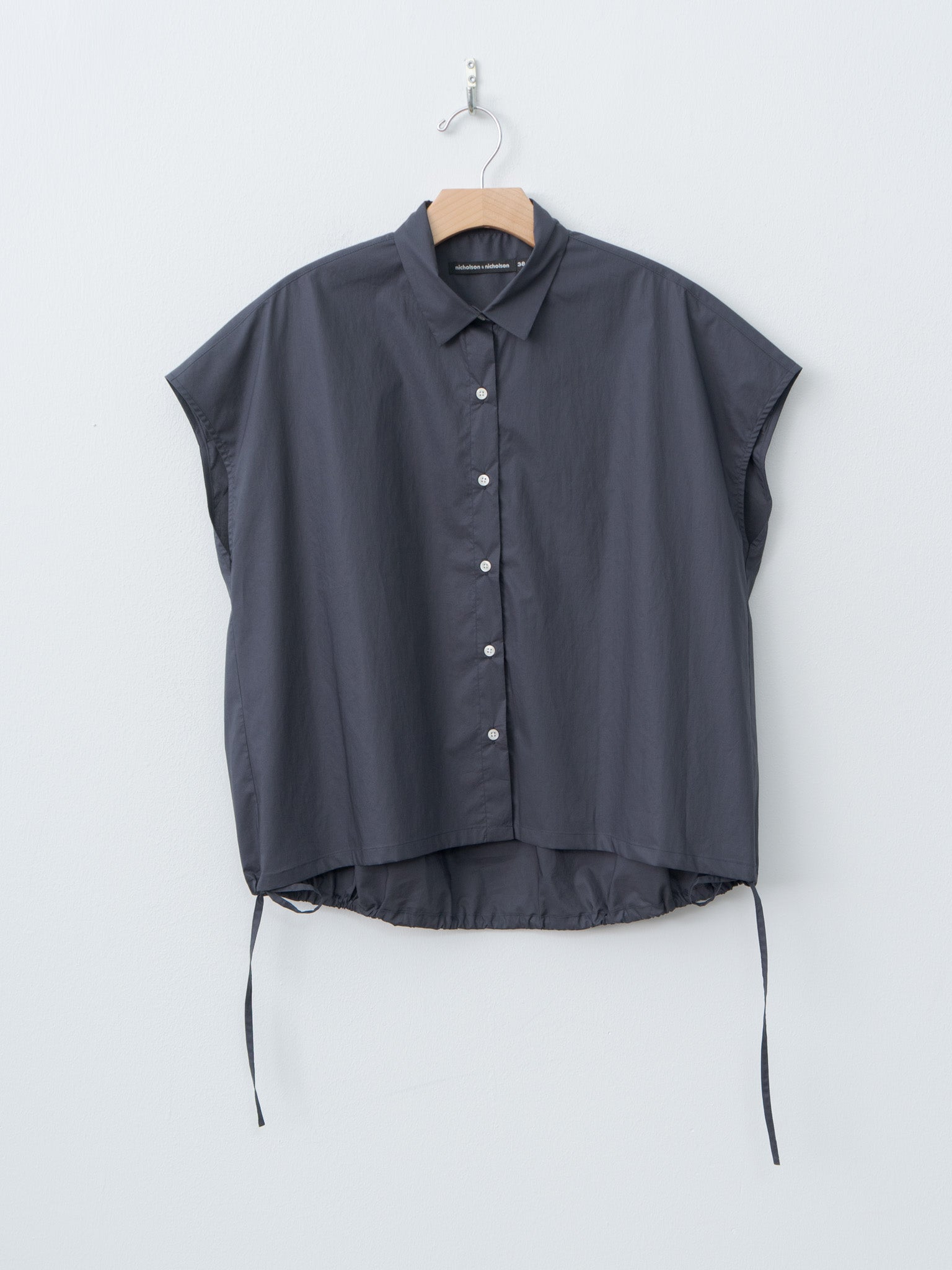 Namu Shop - Nicholson & Nicholson TENDER-POPLIN Shirt - Navy