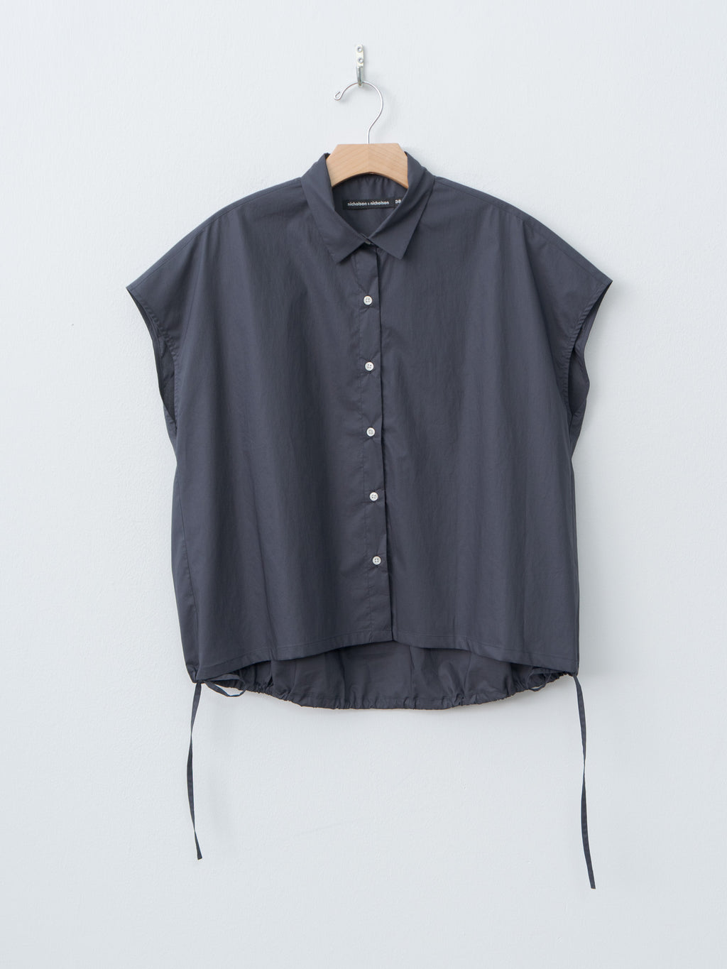 Namu Shop - Nicholson & Nicholson TENDER-POPLIN Shirt - Navy
