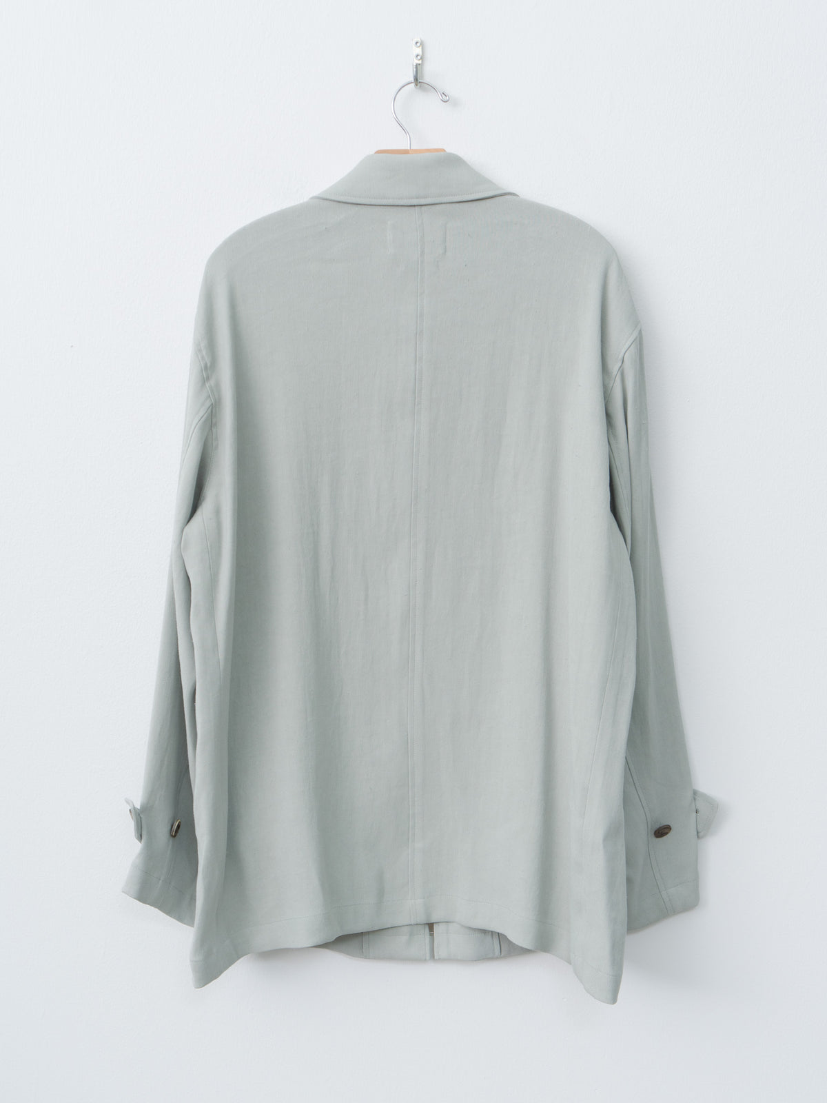 Namu Shop - Yoke Linen Acetate Zip Blouson - Mist Green