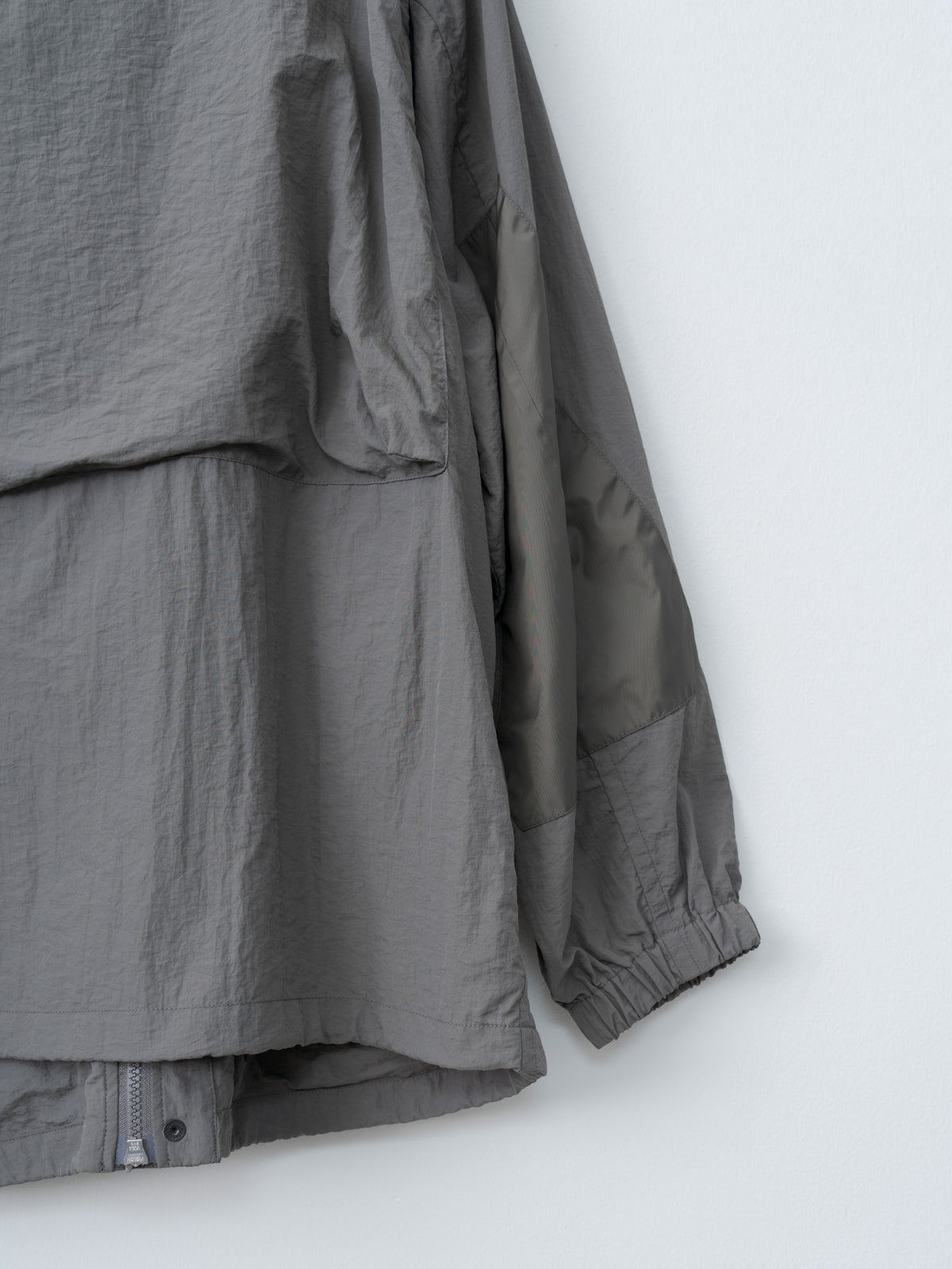 Namu Shop - Yoke Nylon Multi Pockets Detachable Utility Blouson - Charcoal Khaki