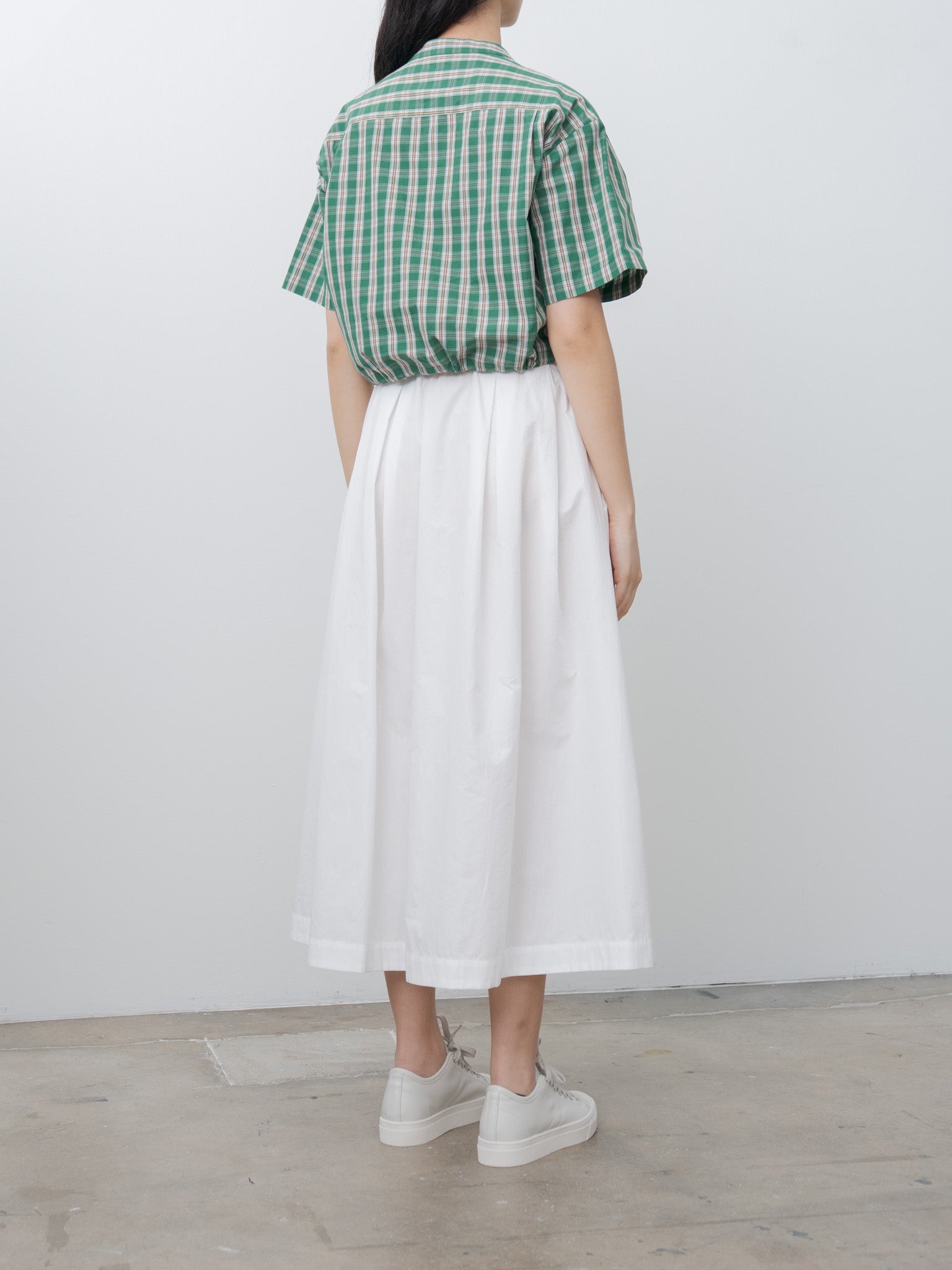 Namu Shop - Nicholson & Nicholson LUNA-W Shirt - Green Check
