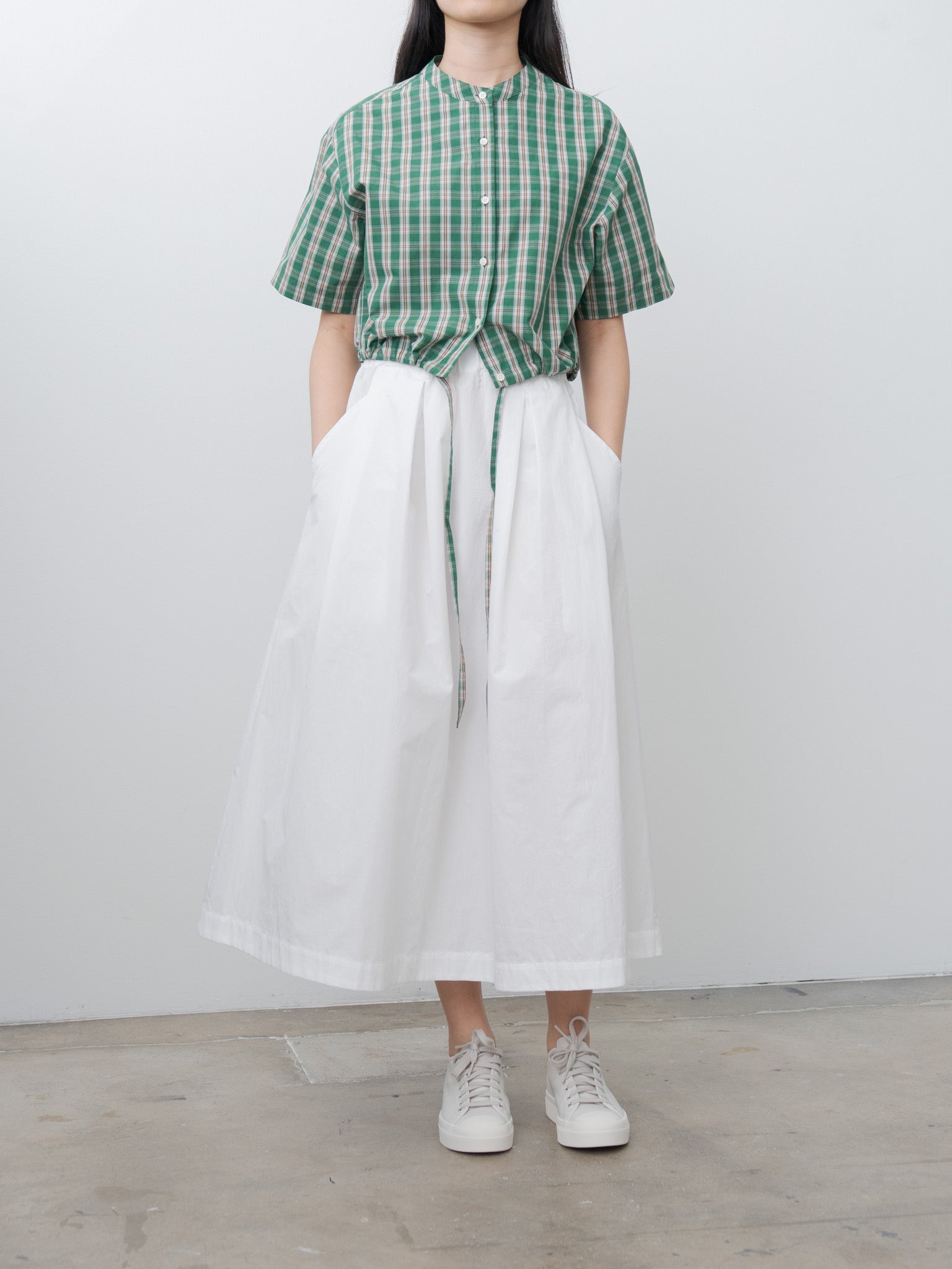 Namu Shop - Nicholson & Nicholson LUNA-W Shirt - Green Check
