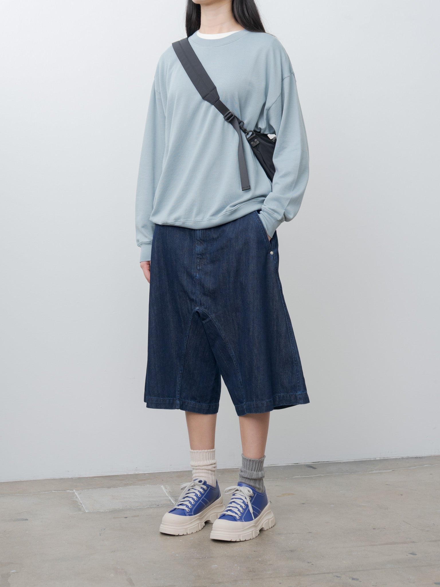 Namu Shop - Auralee Super High Gauge Sweat P/O - Blue Gray