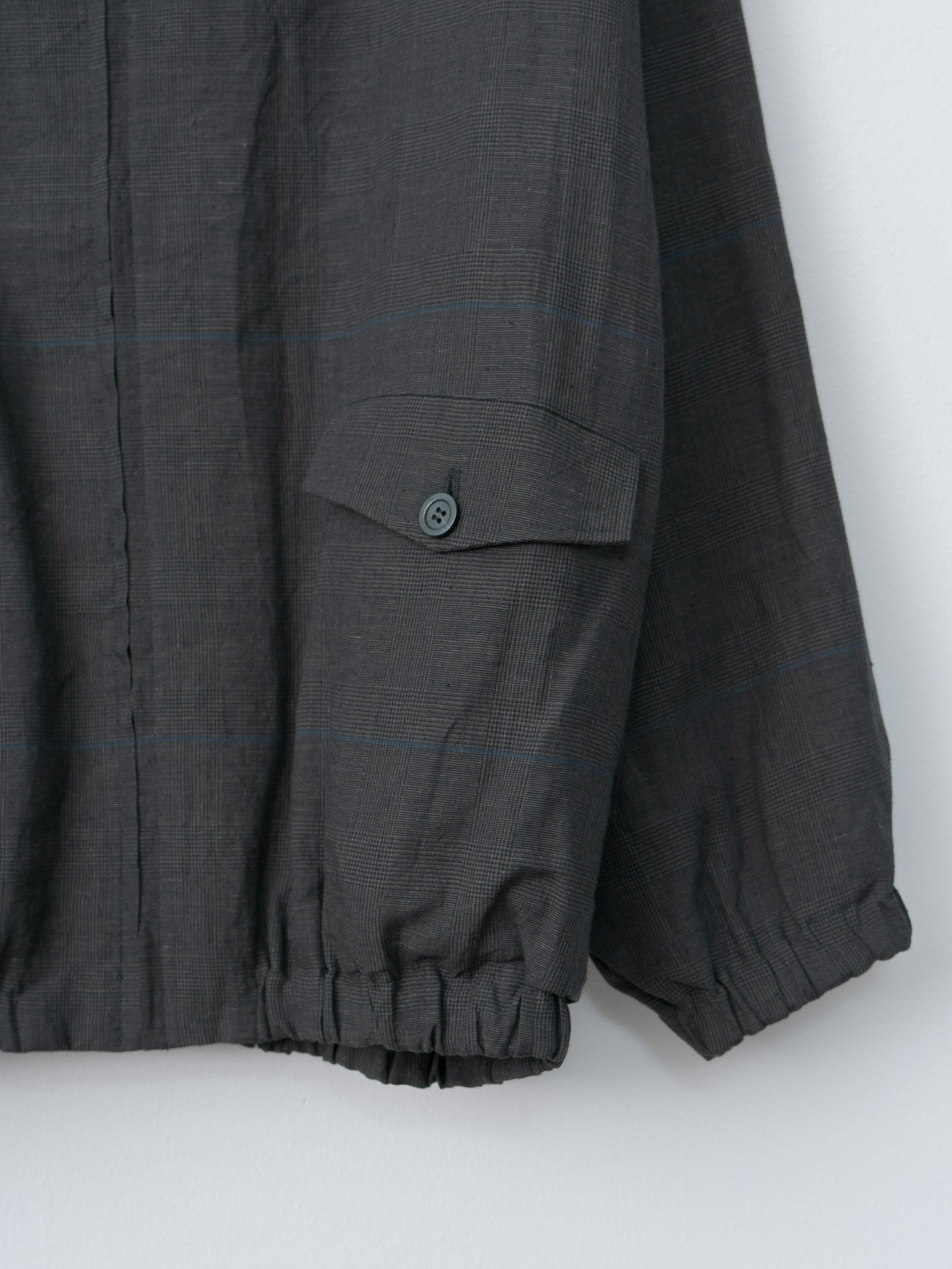 Namu Shop - Veritecoeur Glen Check Blouson - Gray Check