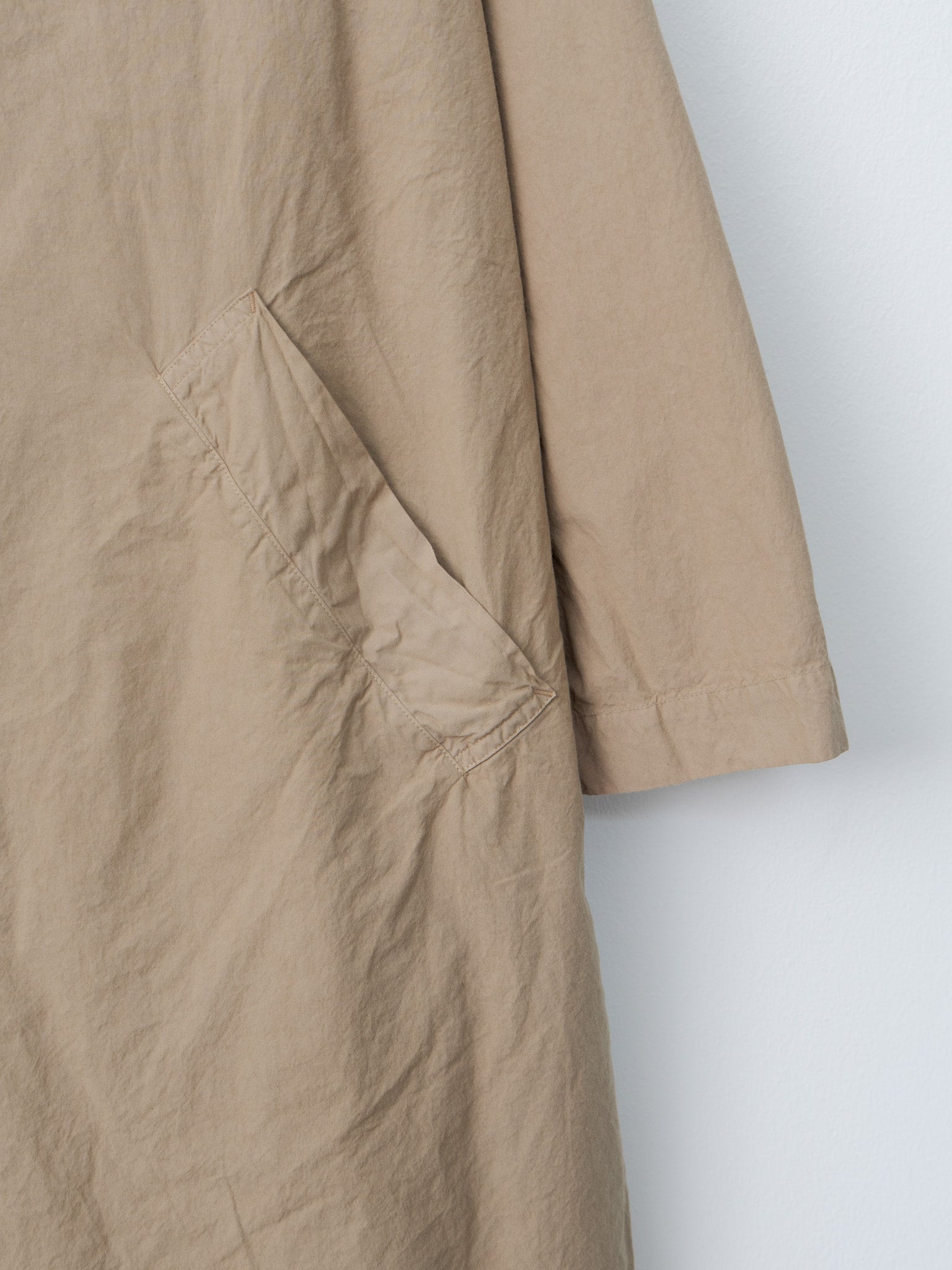 Namu Shop - Veritecoeur Cotton Silk Coat - Brown