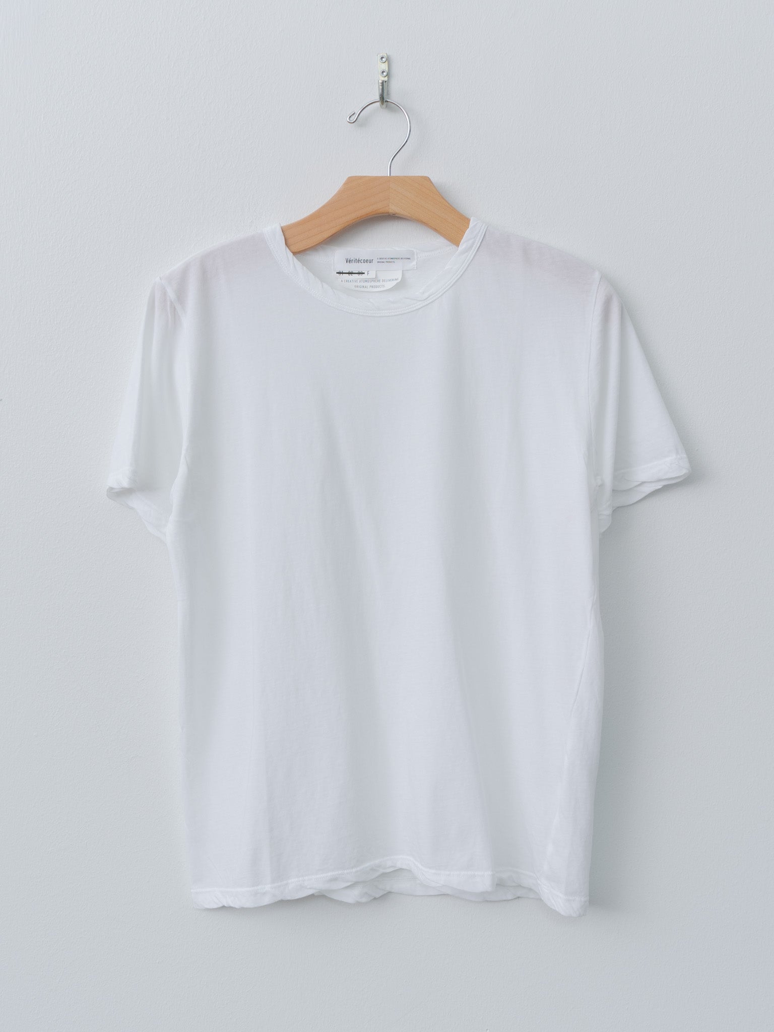 Namu Shop - Veritecoeur High Twist Jersey Crewneck T-Shirt - White