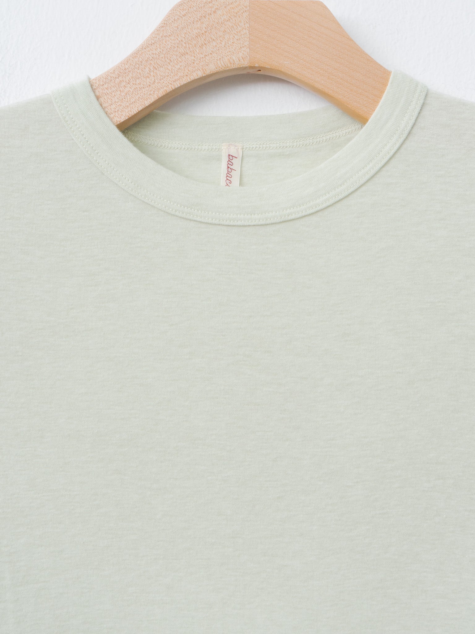 Namu Shop - Babaco Cotton Silk Basic T-Shirt - Sage