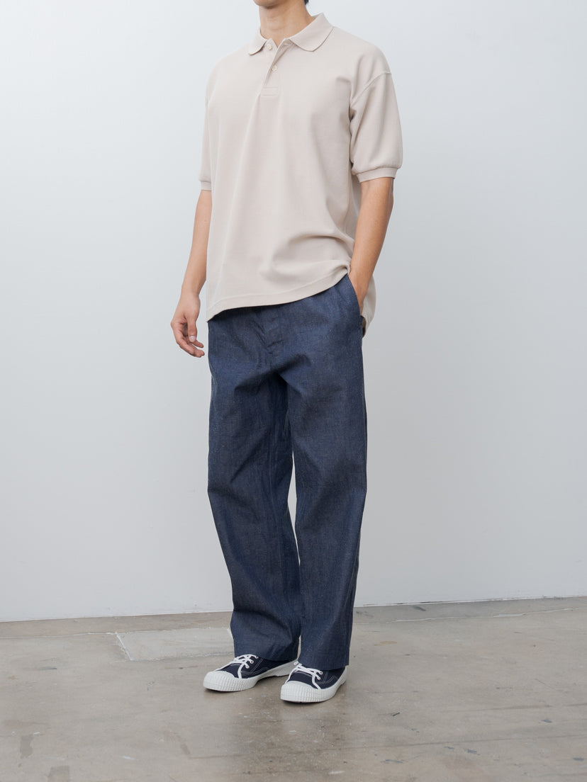 Namu Shop - ts(s) Cotton Poly Dry Jersey Big Polo Shirt - Ecru