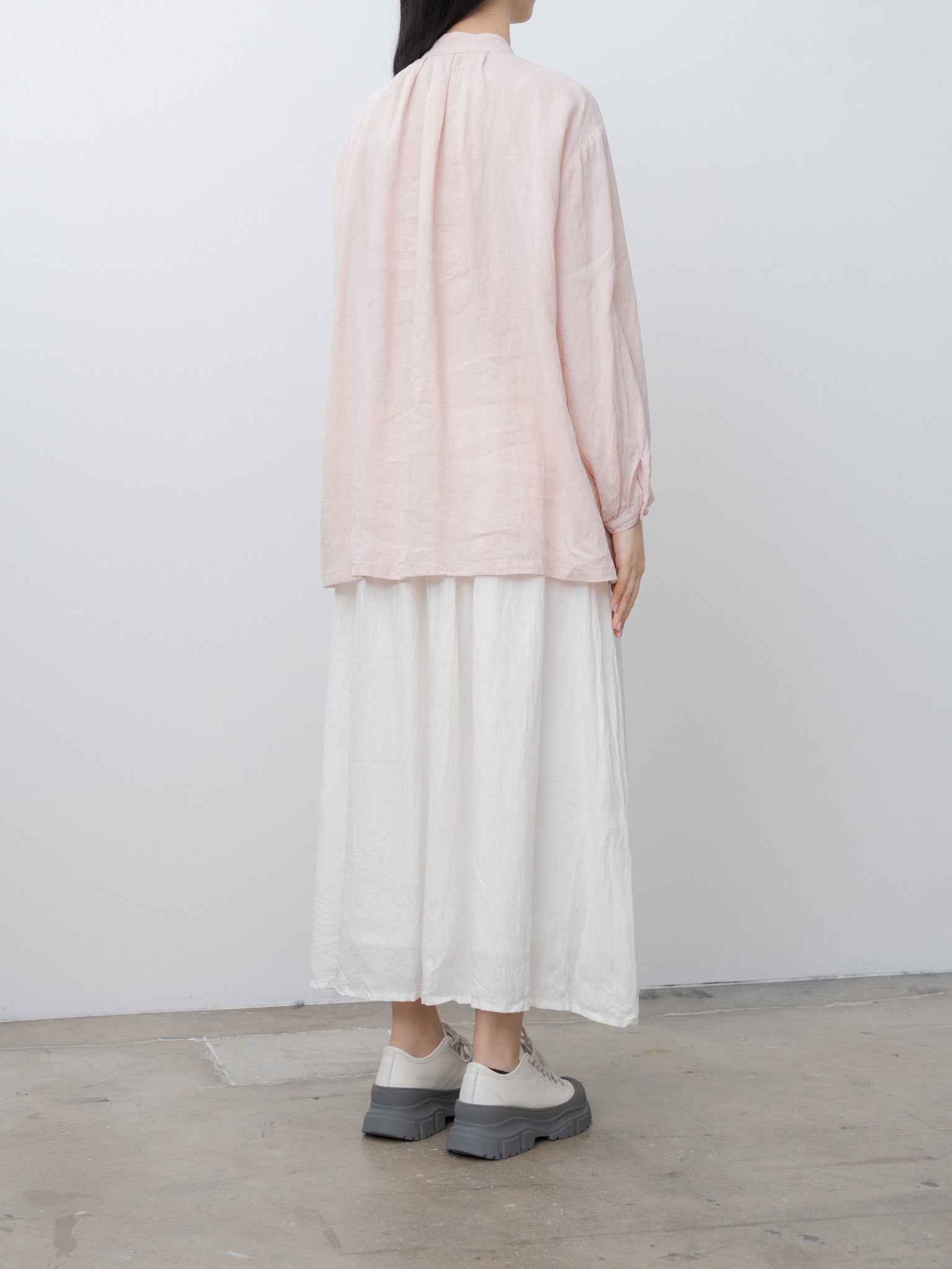 Namu Shop - Ichi Antiquites French Linen Shirt - Pink