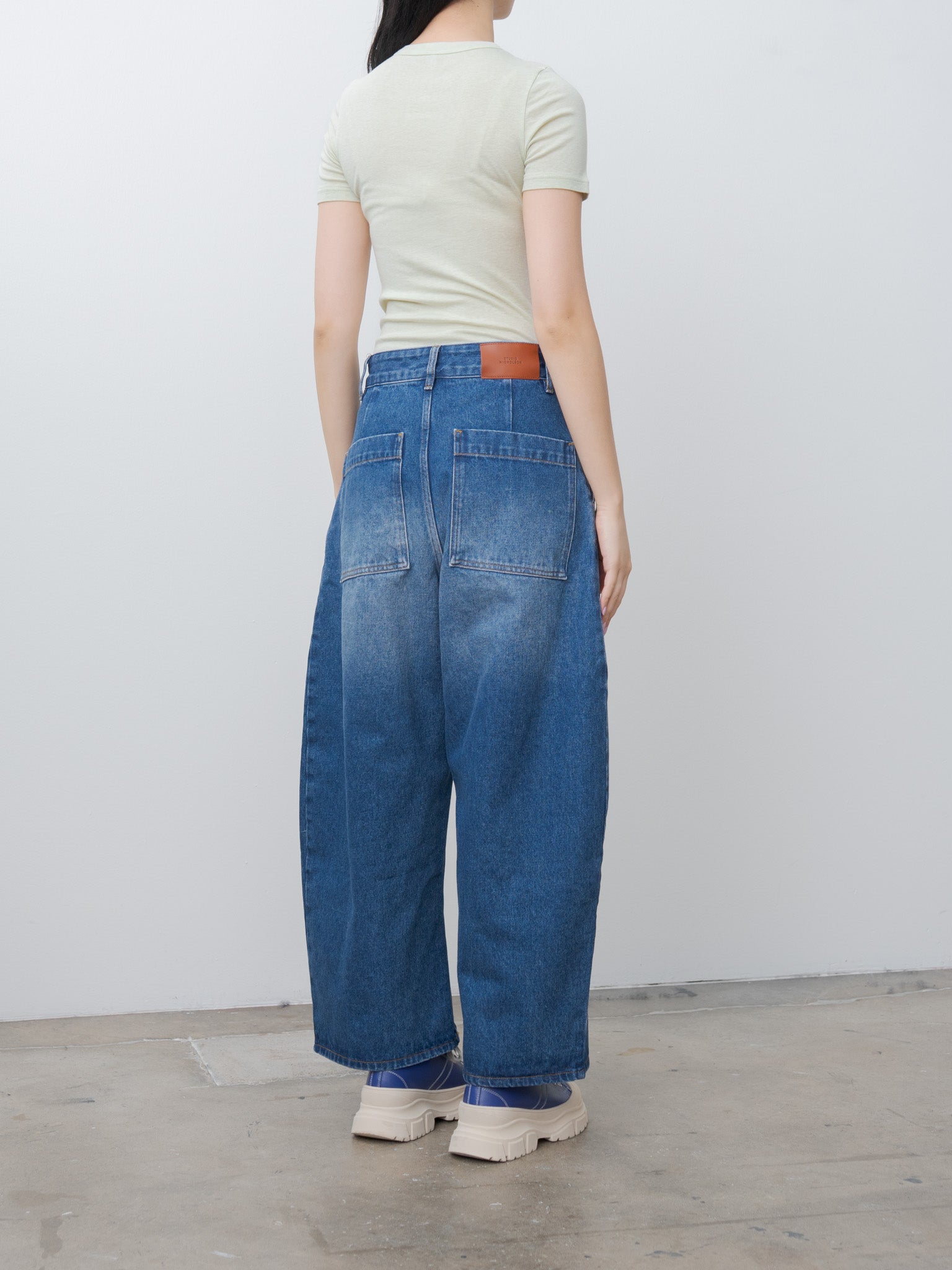 Namu Shop - Babaco Cotton Silk Basic T-Shirt - Sage
