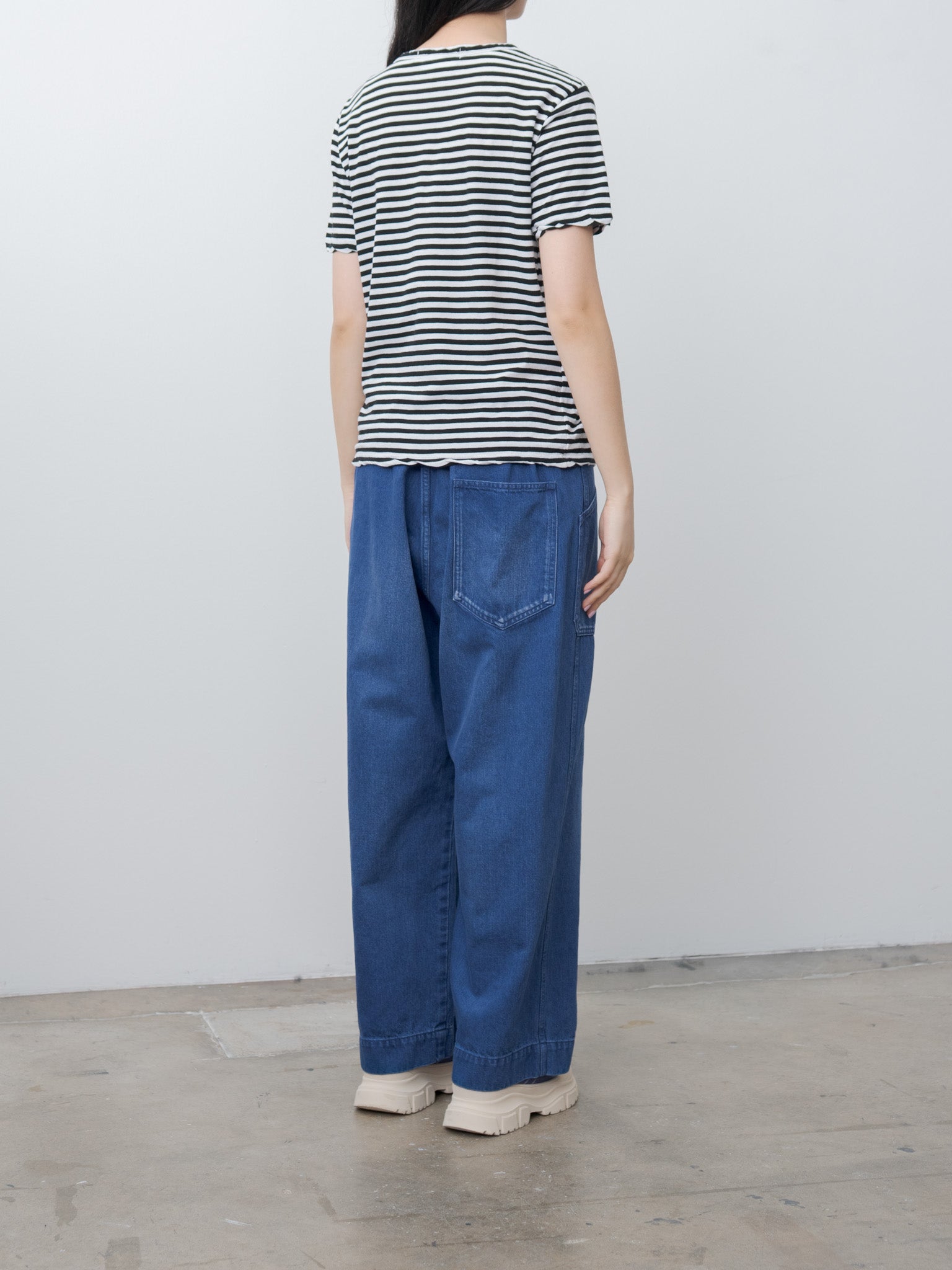 Namu Shop - Veritecoeur Denim Utility Pants - Blue Indigo