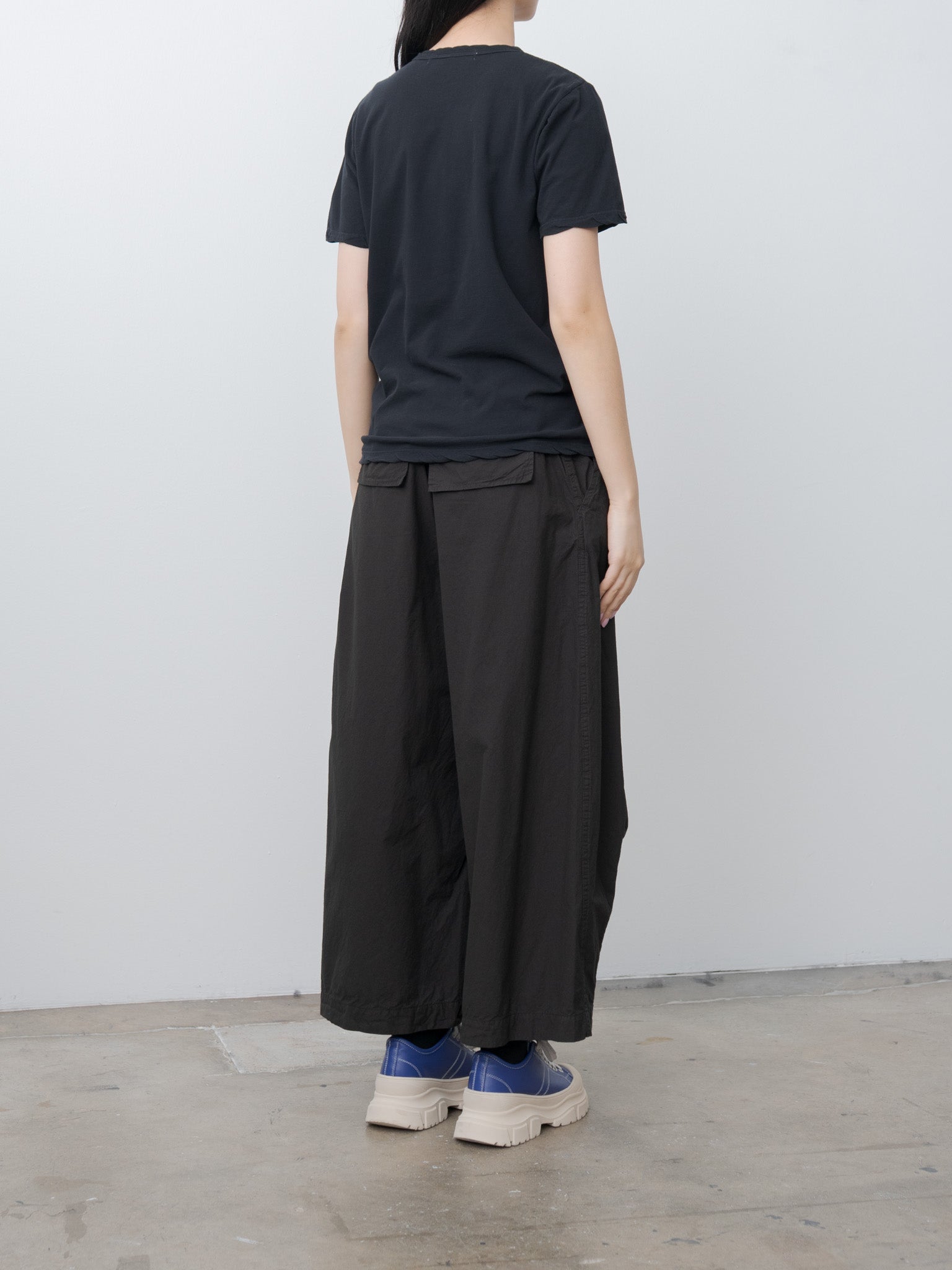 Namu Shop - Veritecoeur High Twist Jersey Crewneck T-Shirt - Black