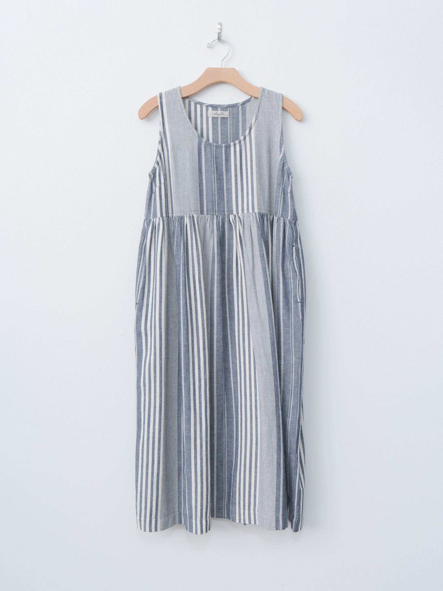 Namu Shop - Ichi Antiquites India Random Stripe Dress - Navy