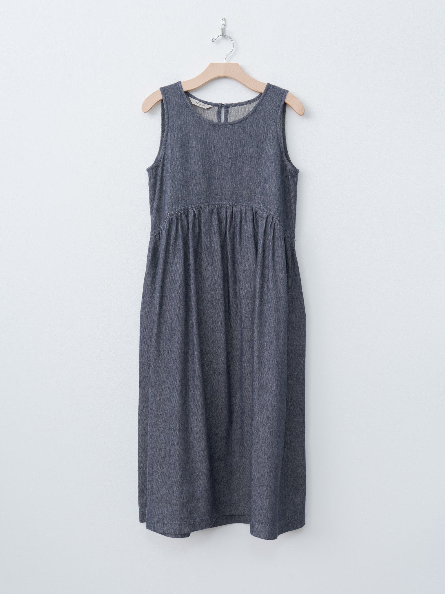ichi denim dress IHCALLY Denim dress in washed med. blue cotton