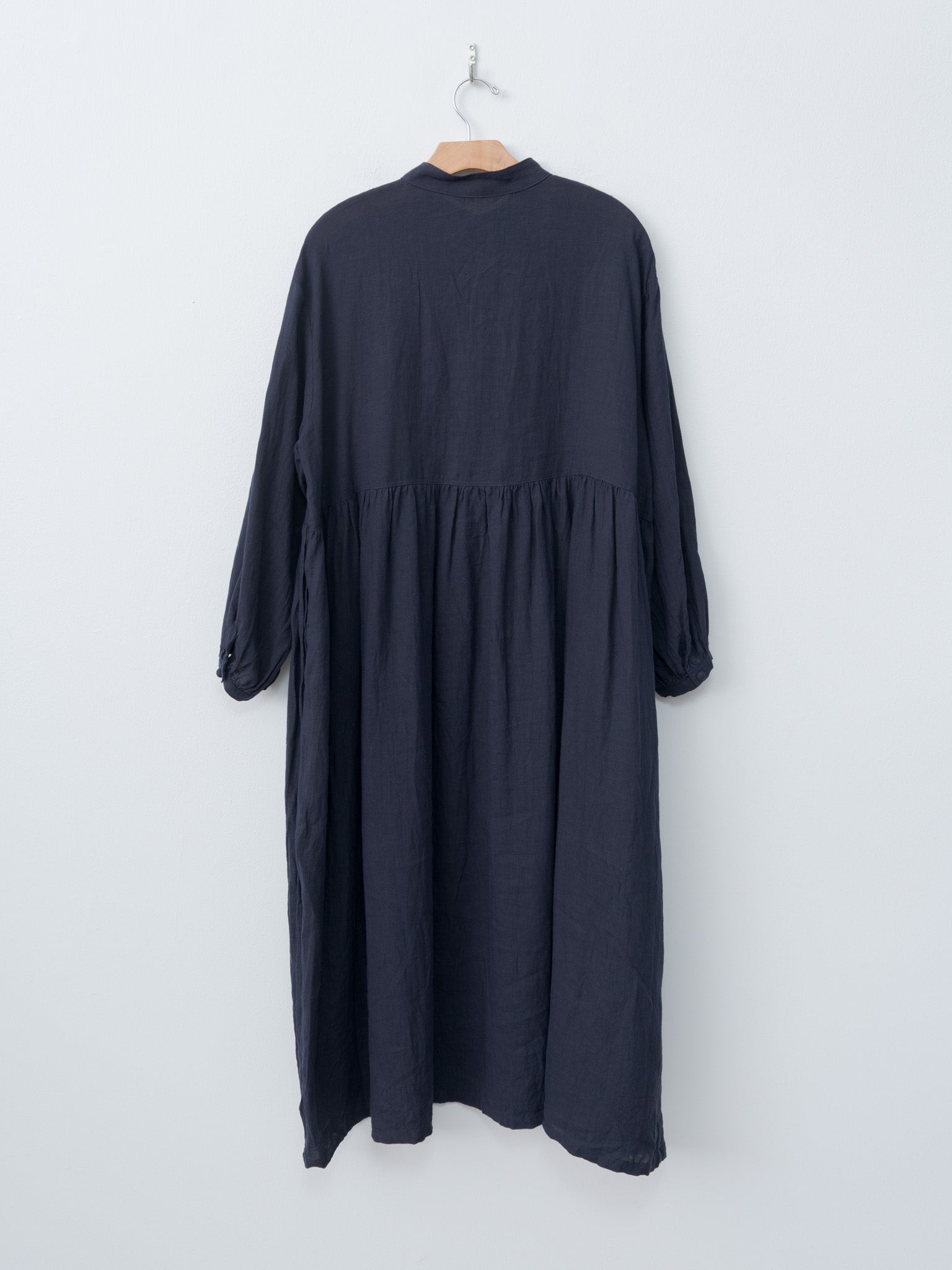 Namu Shop - Ichi Antiquites French Linen Dress - Navy