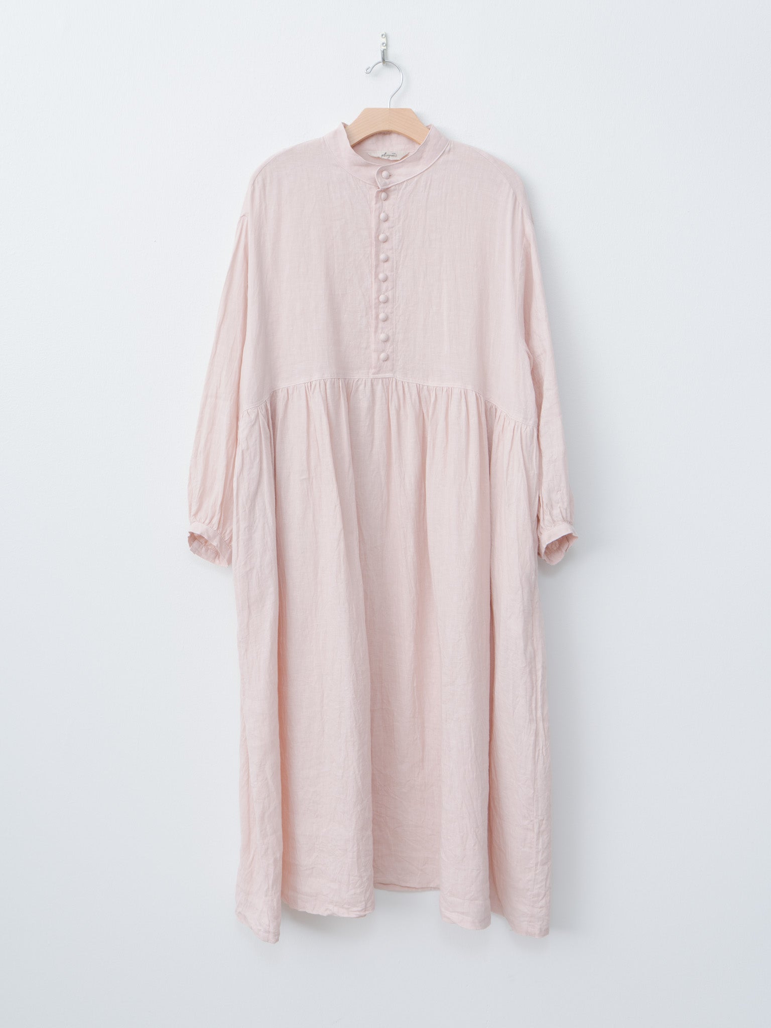 Namu Shop - Ichi Antiquites French Linen Dress - Pink