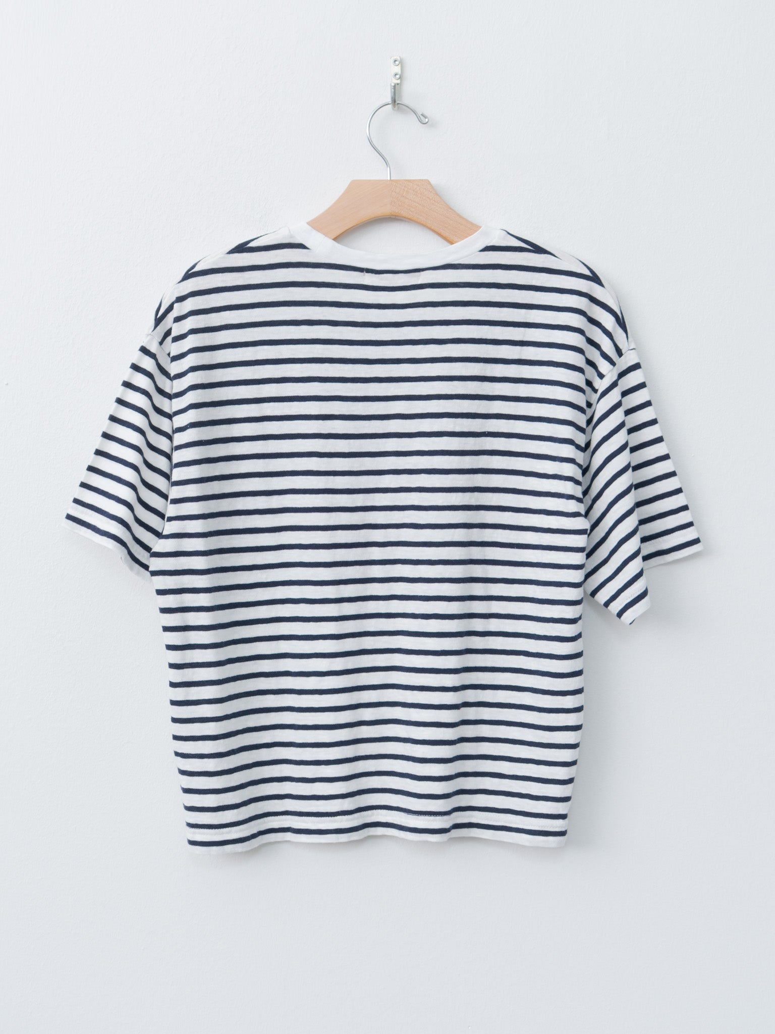 Namu Shop - Ichi Antiquites T-Shirt - Striped White x Navy