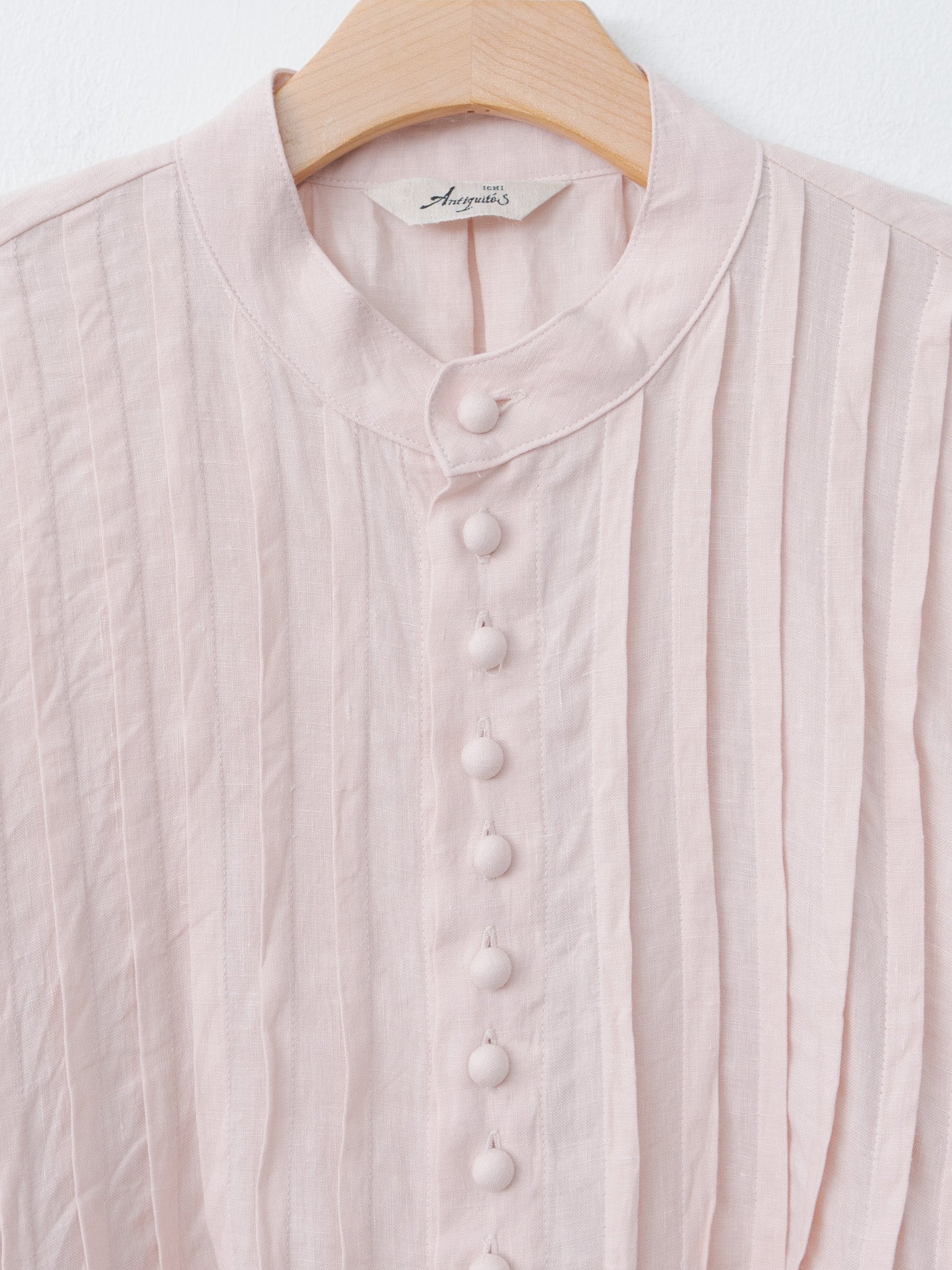 Namu Shop - Ichi Antiquites French Linen Shirt - Pink