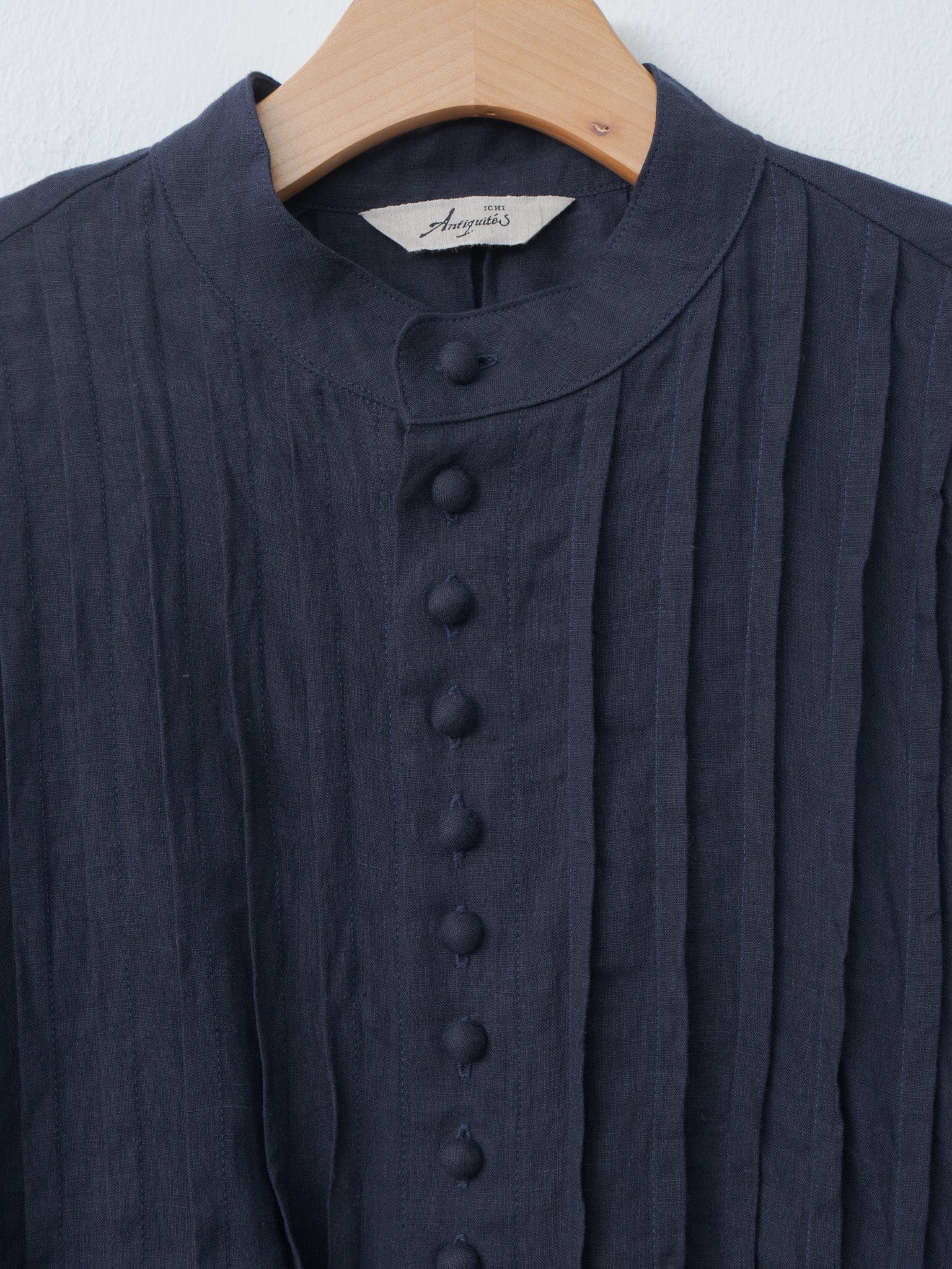 Namu Shop - Ichi Antiquites French Linen Shirt - Navy