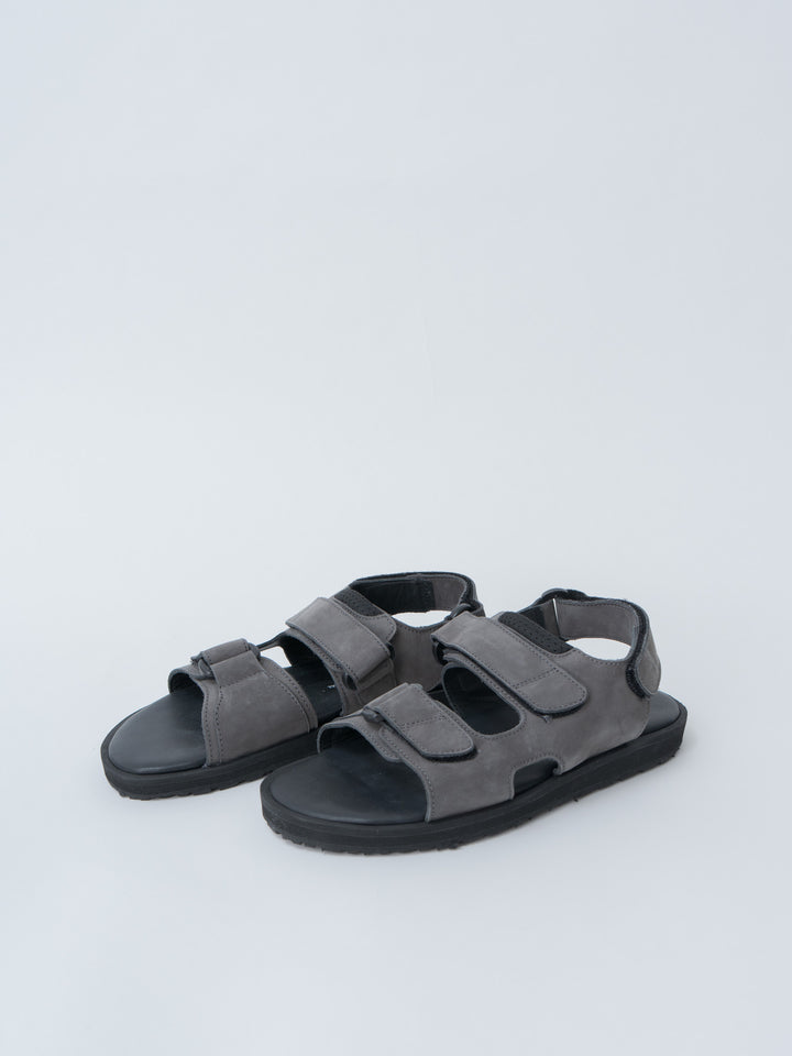 1837NL British Military Sandal - Dark Gray Nubuck