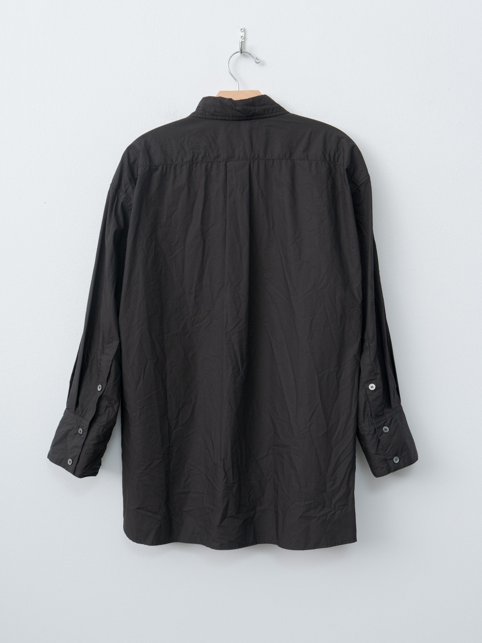 Namu Shop - Sayaka Davis Crinkled Oversized Shirt - Black