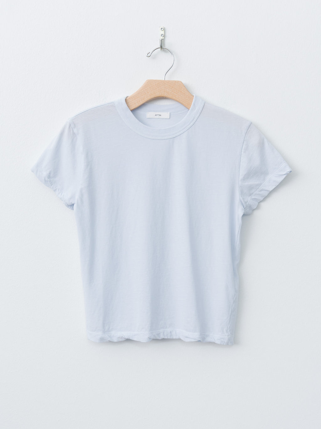 Fresca Single Jersey Tight Fit T-Shirt - Sax