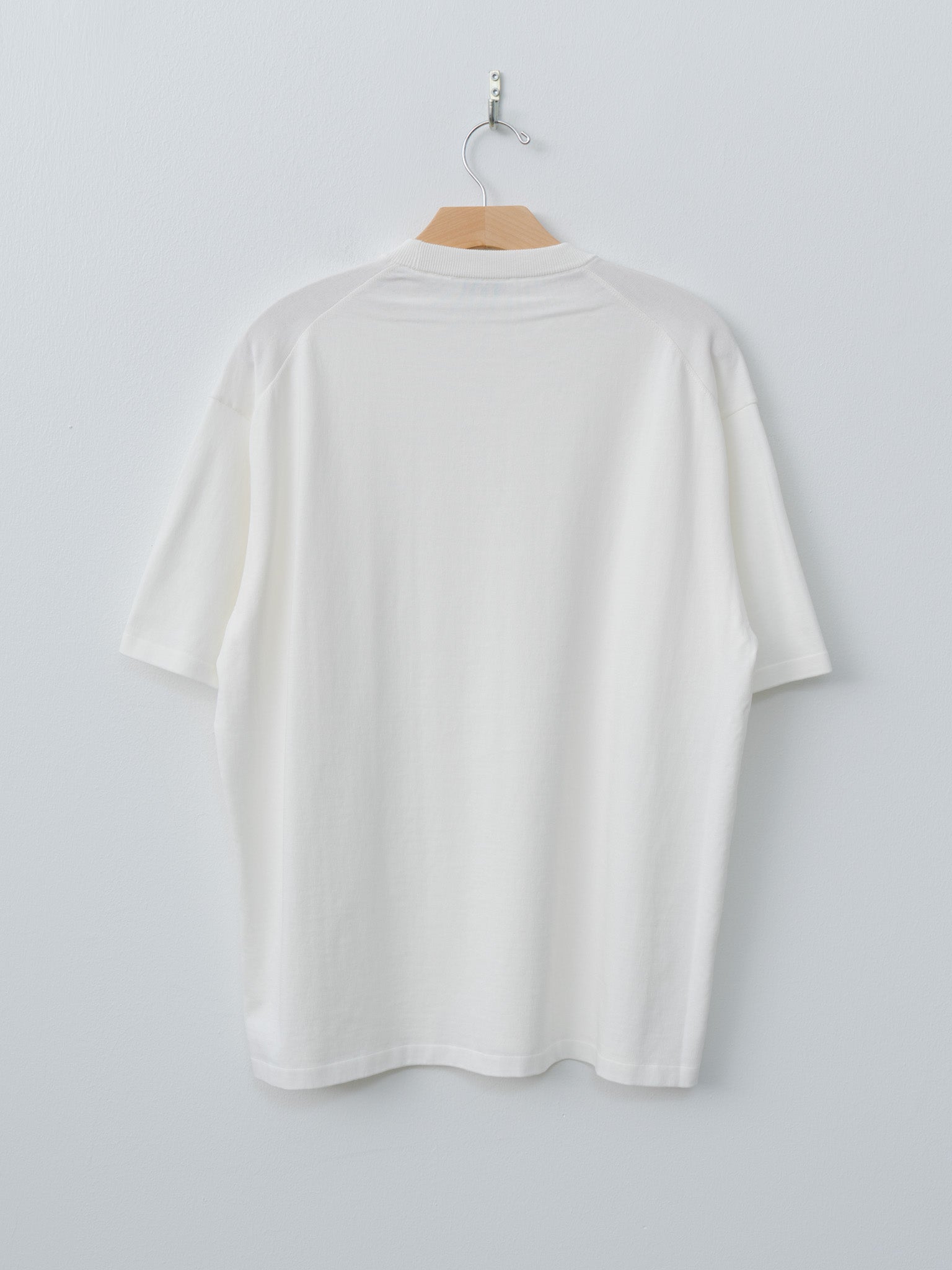 Namu Shop - Aton Fresca Knit Half Sleeve Crewneck Sweater - White