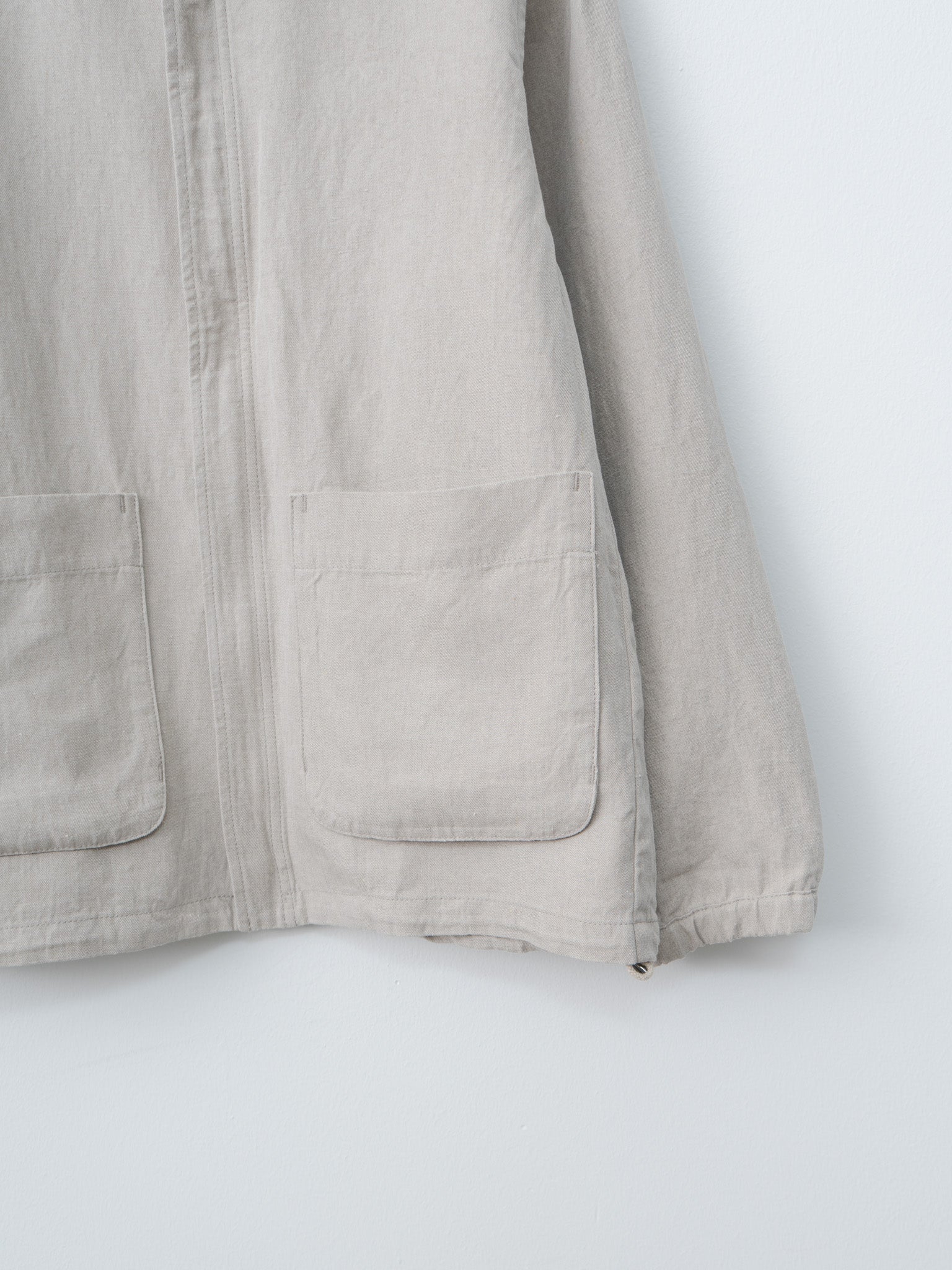 Namu Shop - Aton Hard Linen Utility Jacket - Raw Linen